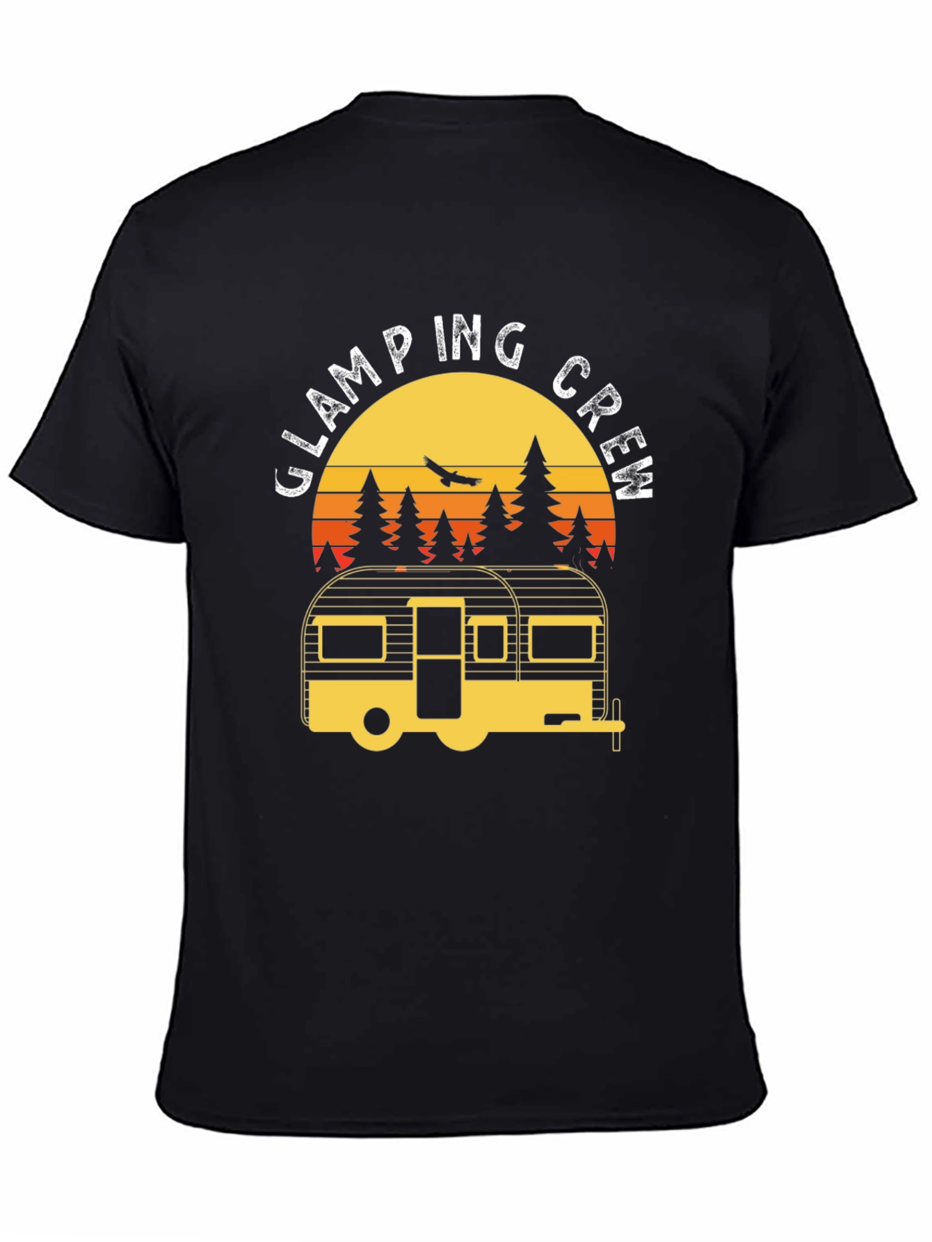 Glamping Crew T-Shirt - Retro Camper Adventure
