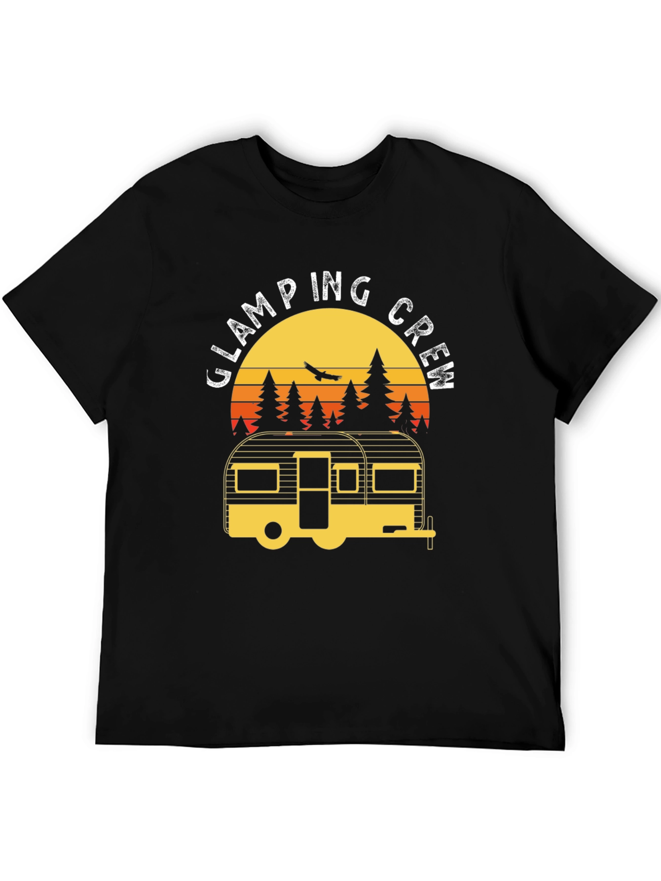 Glamping Crew T-Shirt - Retro Camper Adventure