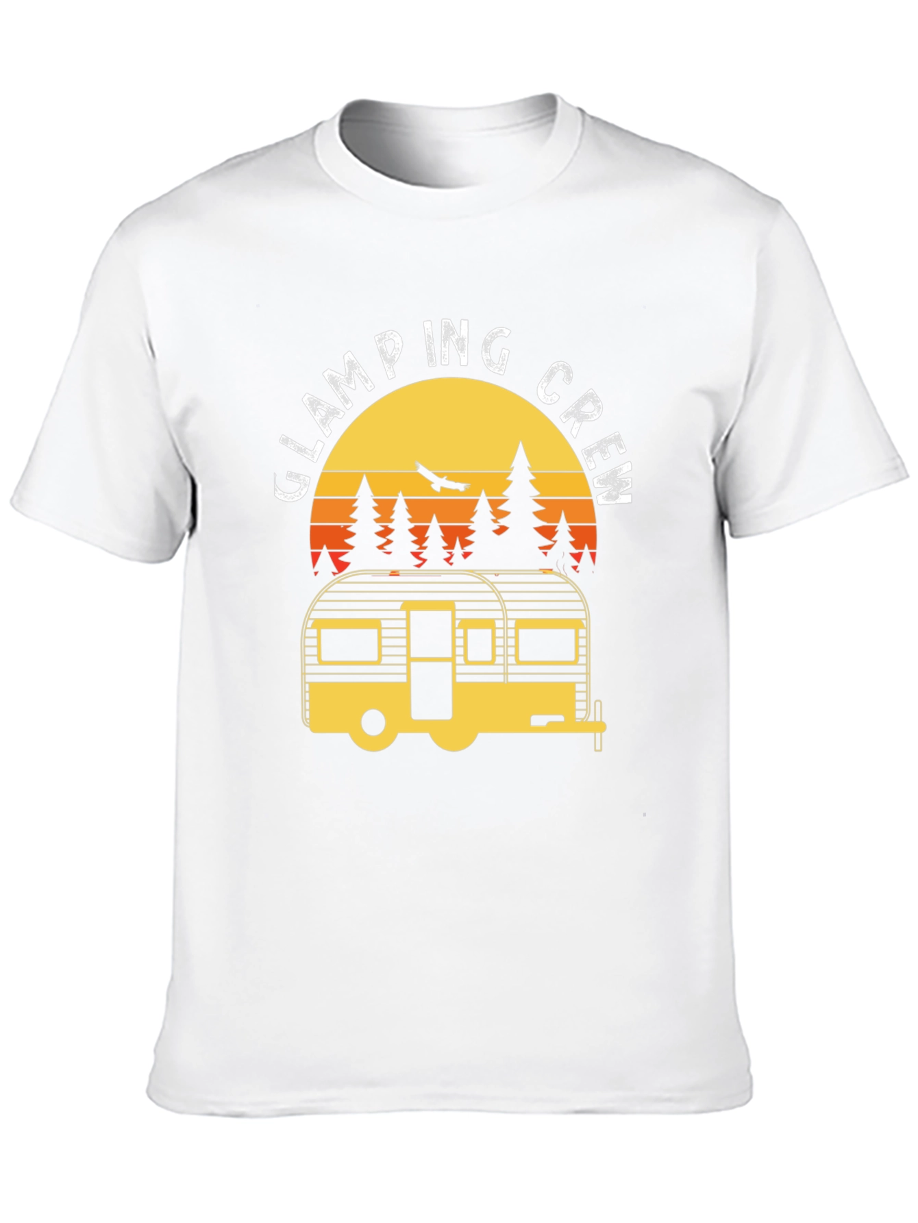Glamping Crew T-Shirt - Retro Camper Adventure
