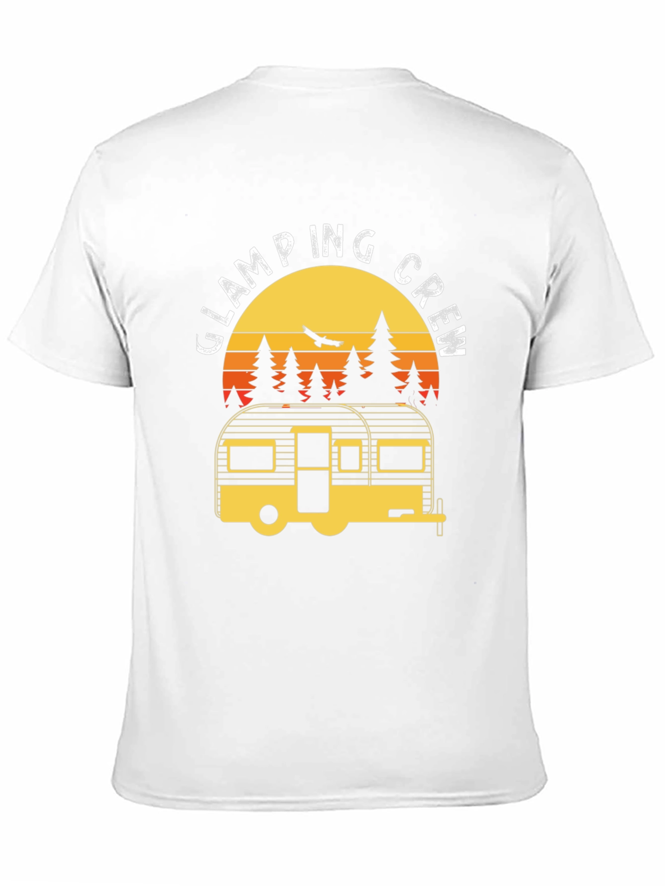 Glamping Crew T-Shirt - Retro Camper Adventure