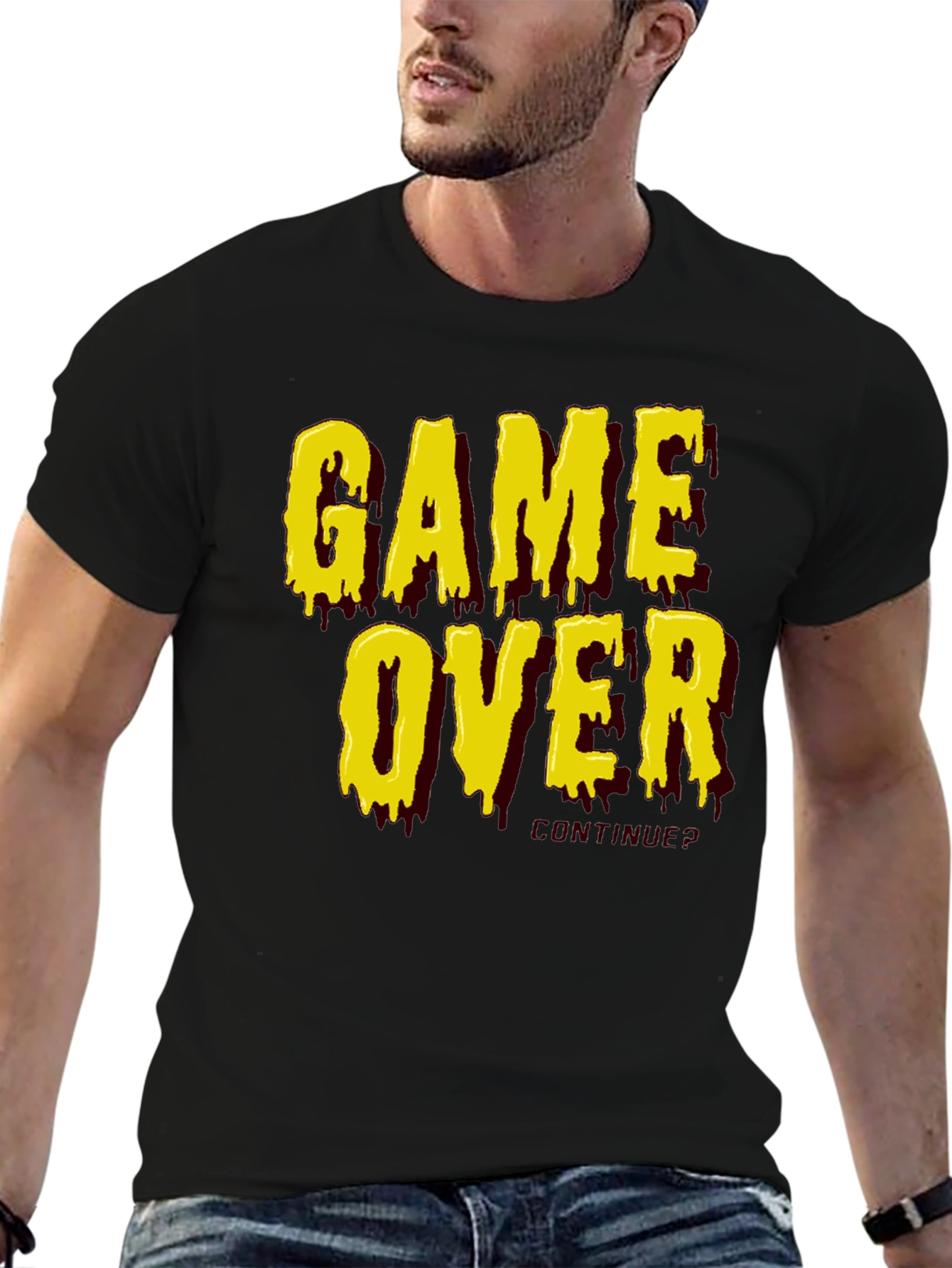 Game Over Graphic Tee - Retro Gamer Style