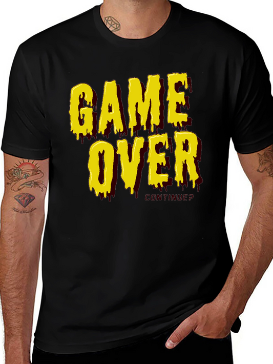 Game Over Graphic Tee - Retro Gamer Style