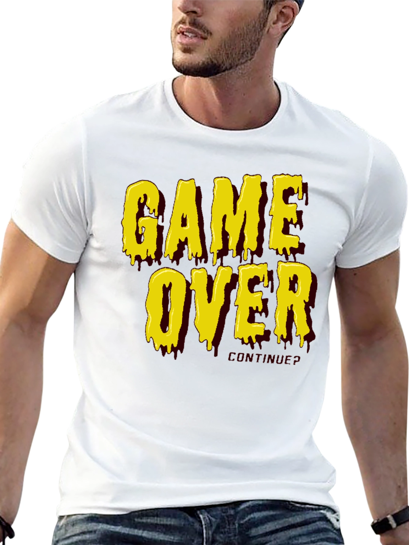 Game Over Graphic Tee - Retro Gamer Style