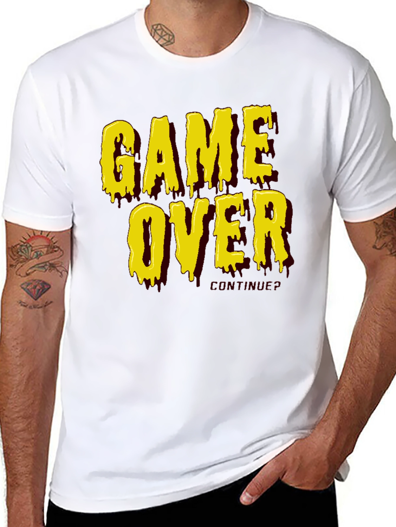 Game Over Graphic Tee - Retro Gamer Style
