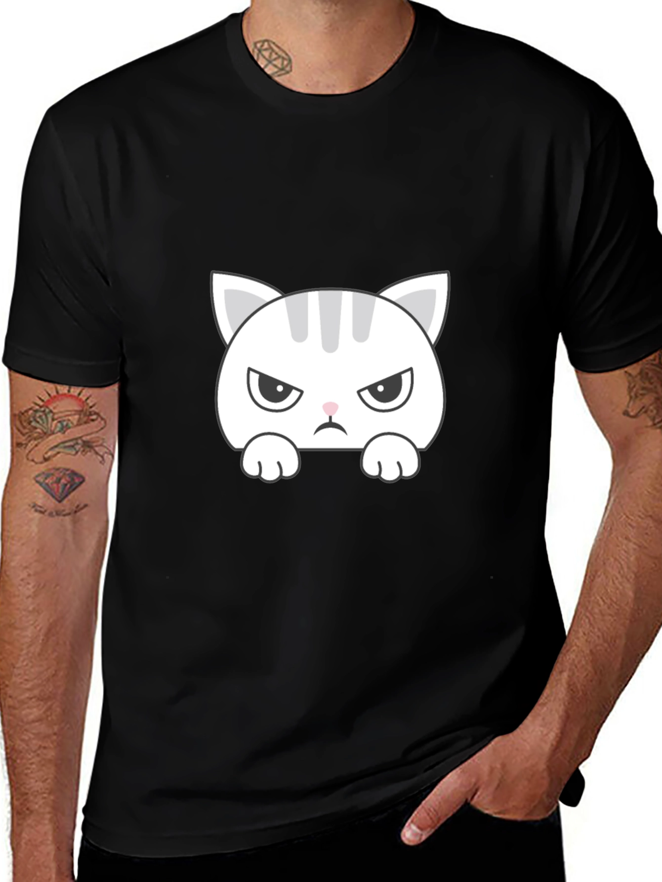 Grumpy Cat T-Shirt - Funny Angry Kitten Tee