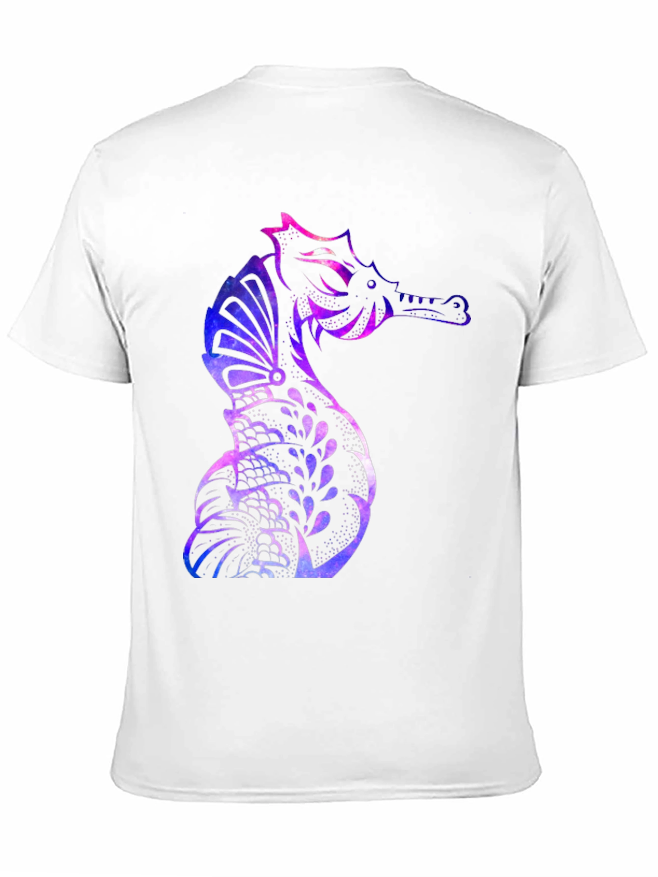 Galaxy Seahorse Graphic T-Shirt - Mens Black Tee
