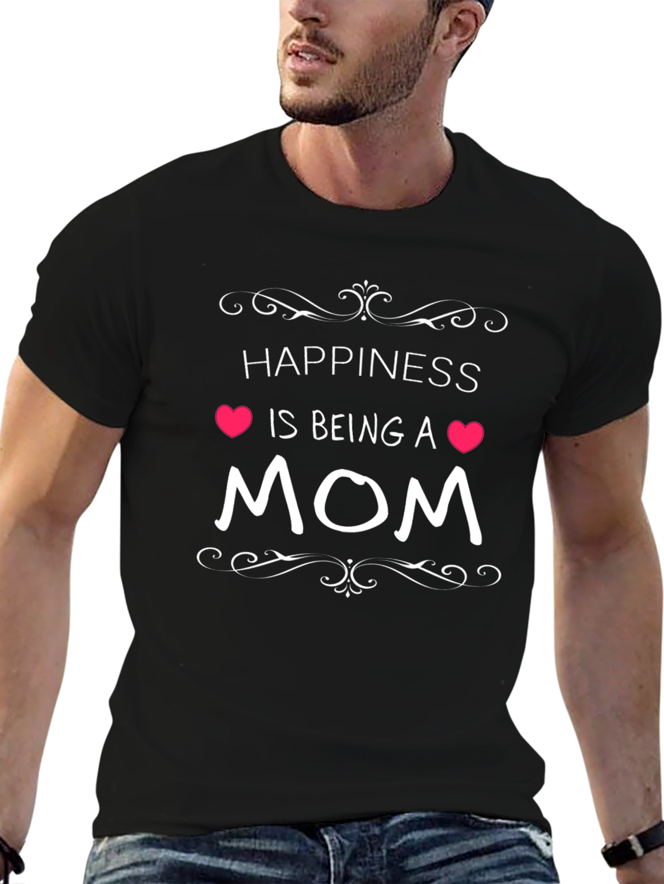 Happiness Is Being A Mom Graphic T-Shirt