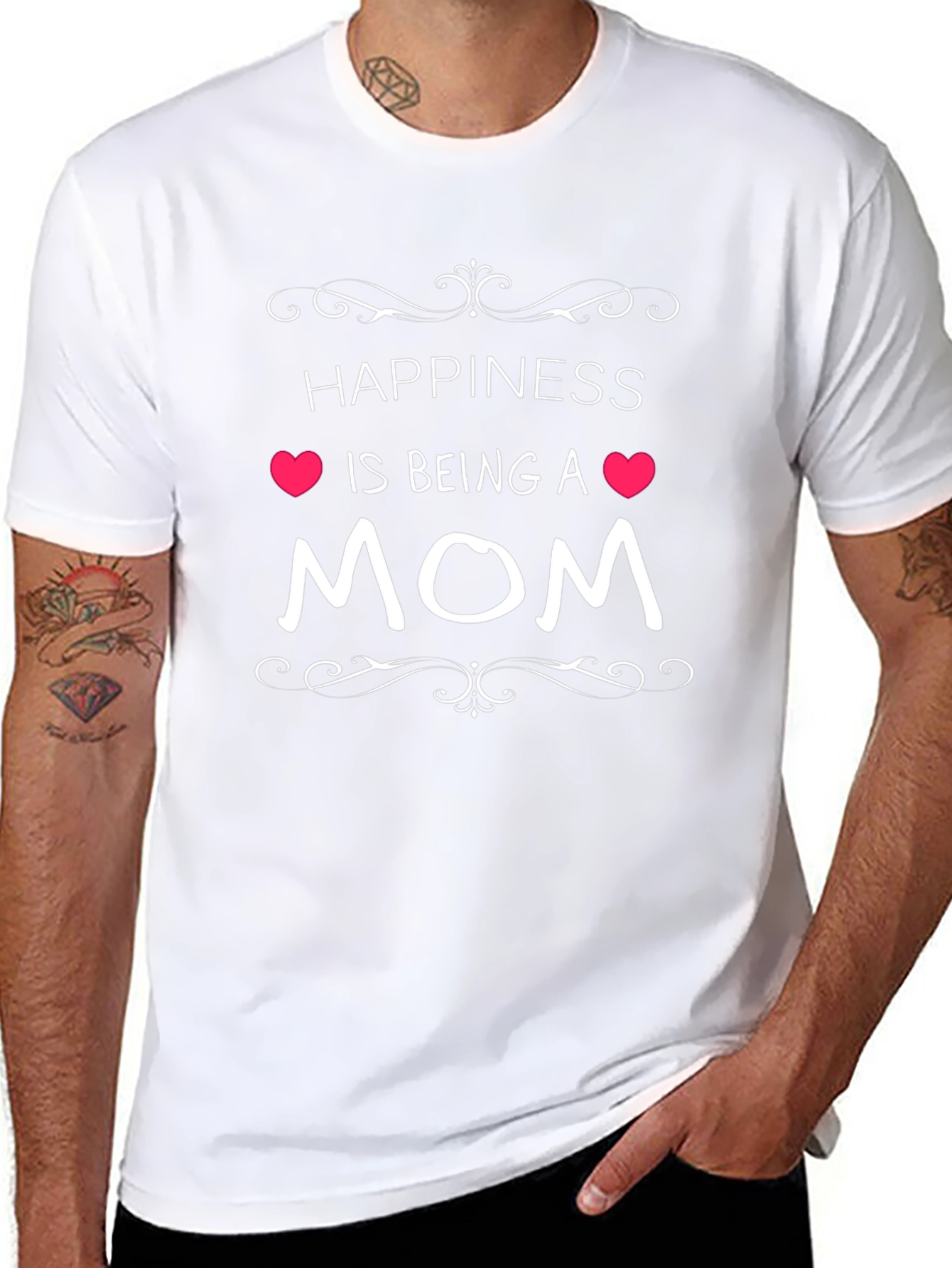 Happiness Is Being A Mom Graphic T-Shirt