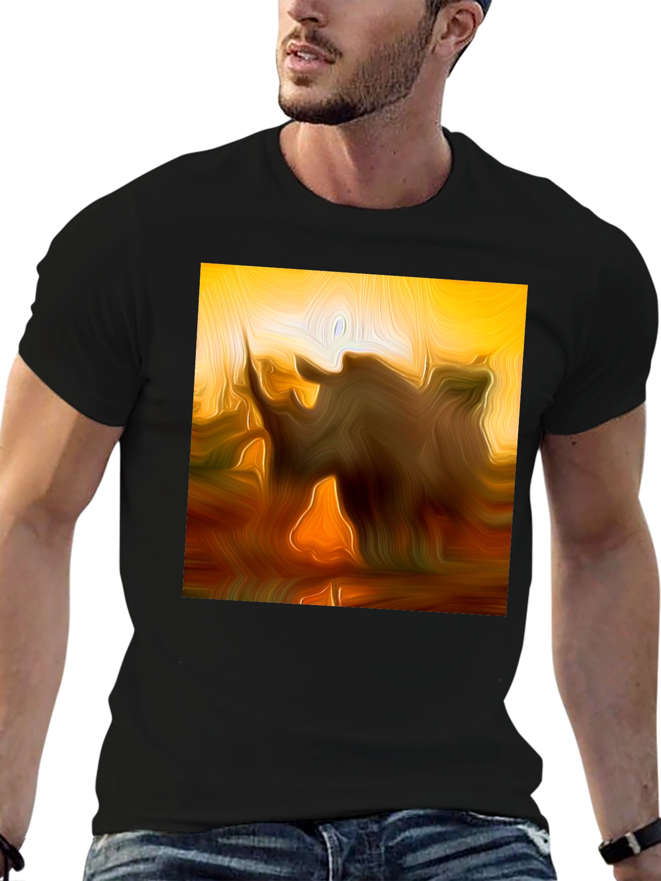 Abstract Art Graphic T-Shirt - Modern Style