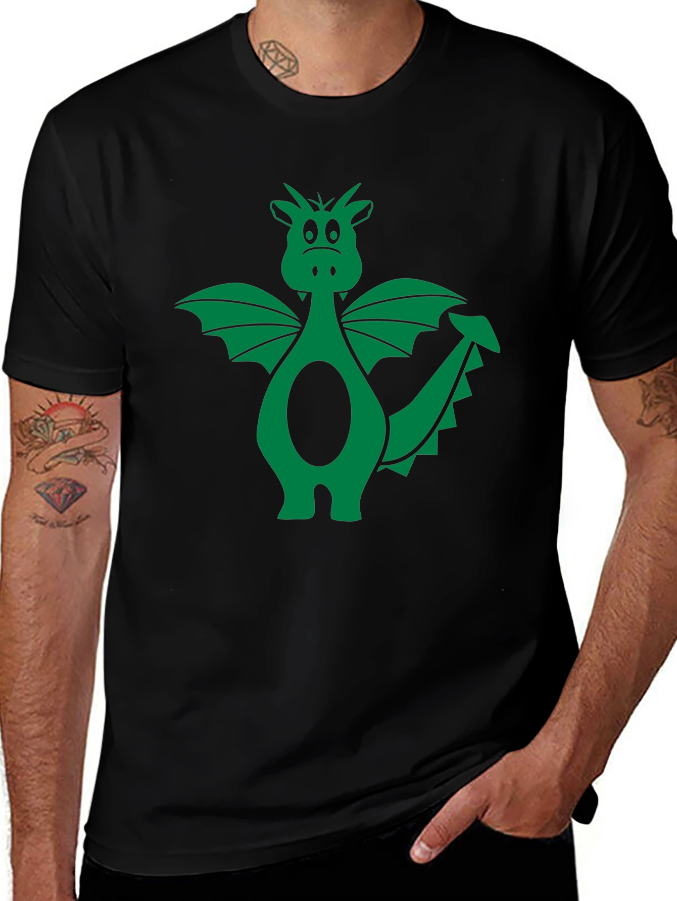 Green Dragon Graphic T-Shirt