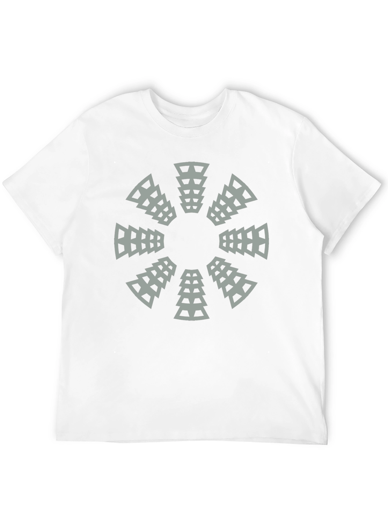 Geometric Circle Graphic Tee - Modern Black T-Shirt