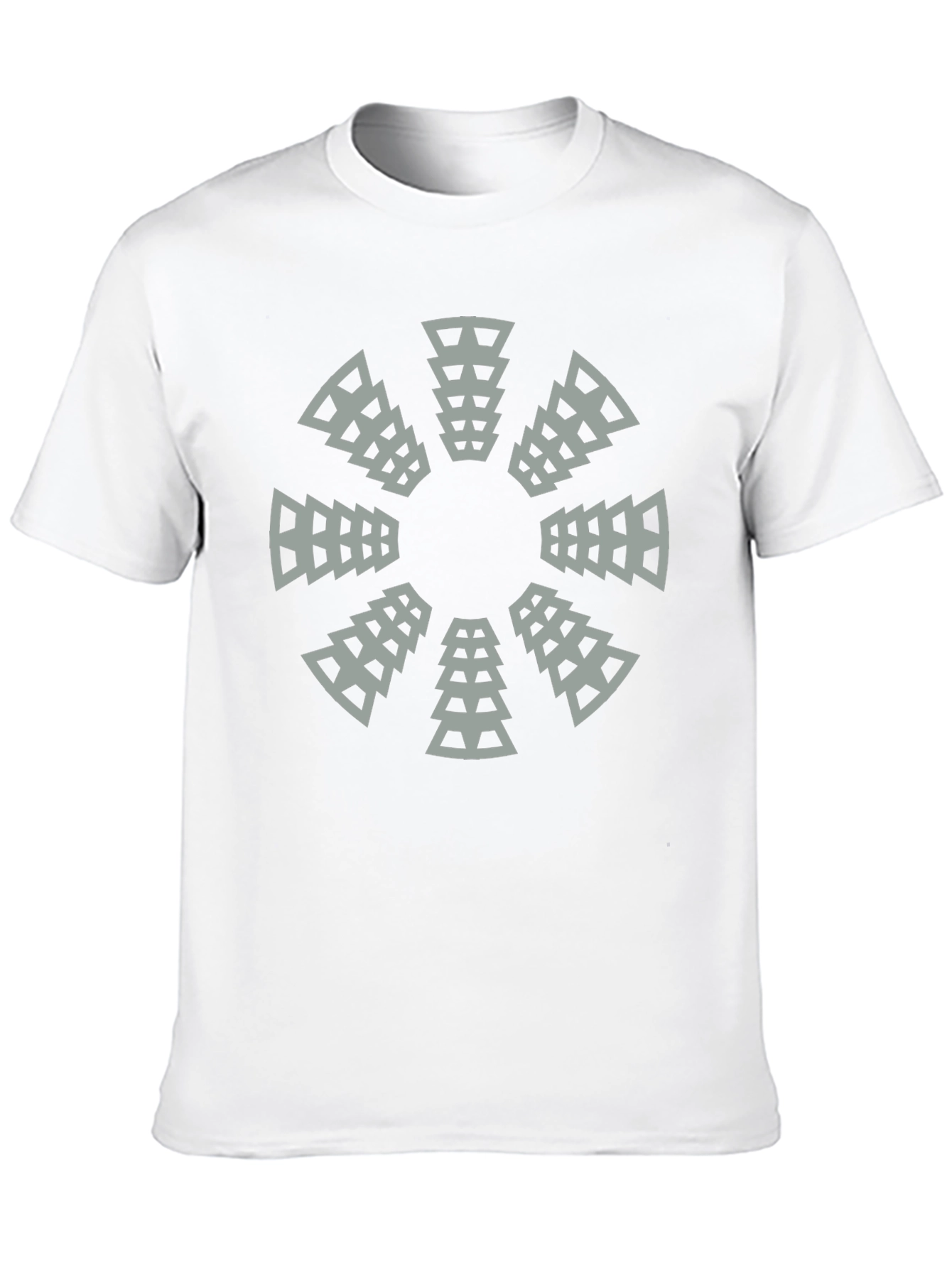 Geometric Circle Graphic Tee - Modern Black T-Shirt