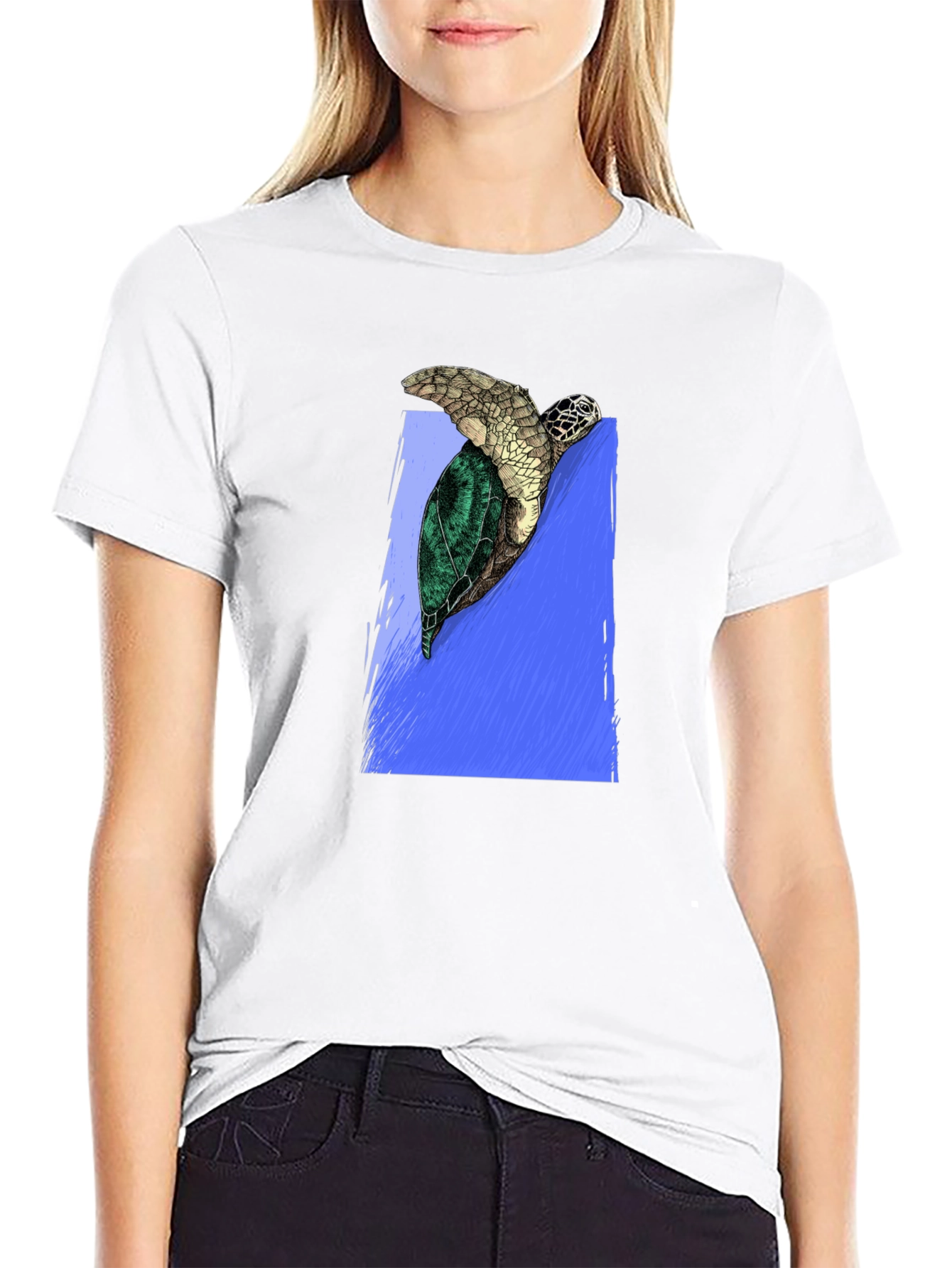 Turtle Graphic Tee - Eco Friendly Style