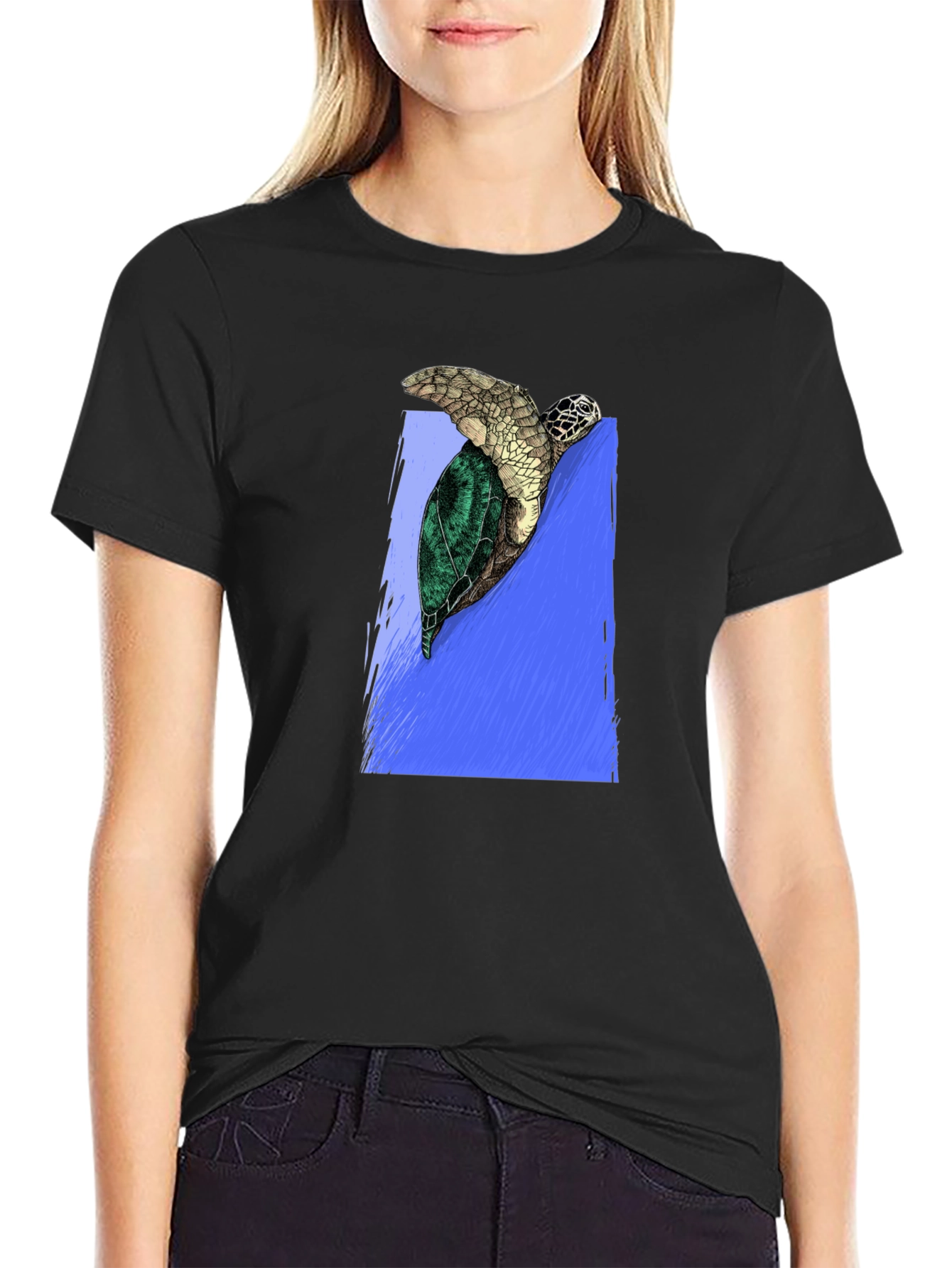Turtle Graphic Tee - Eco Friendly Style