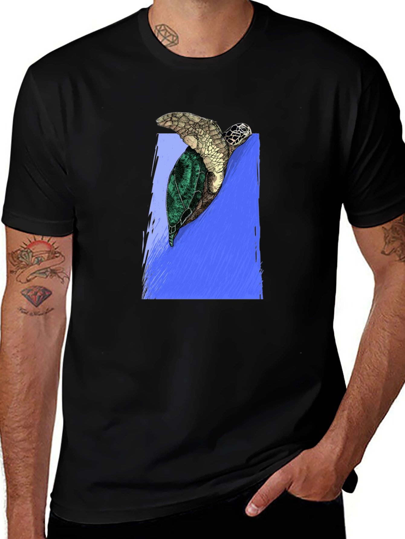 Turtle Graphic Tee - Eco Friendly Style
