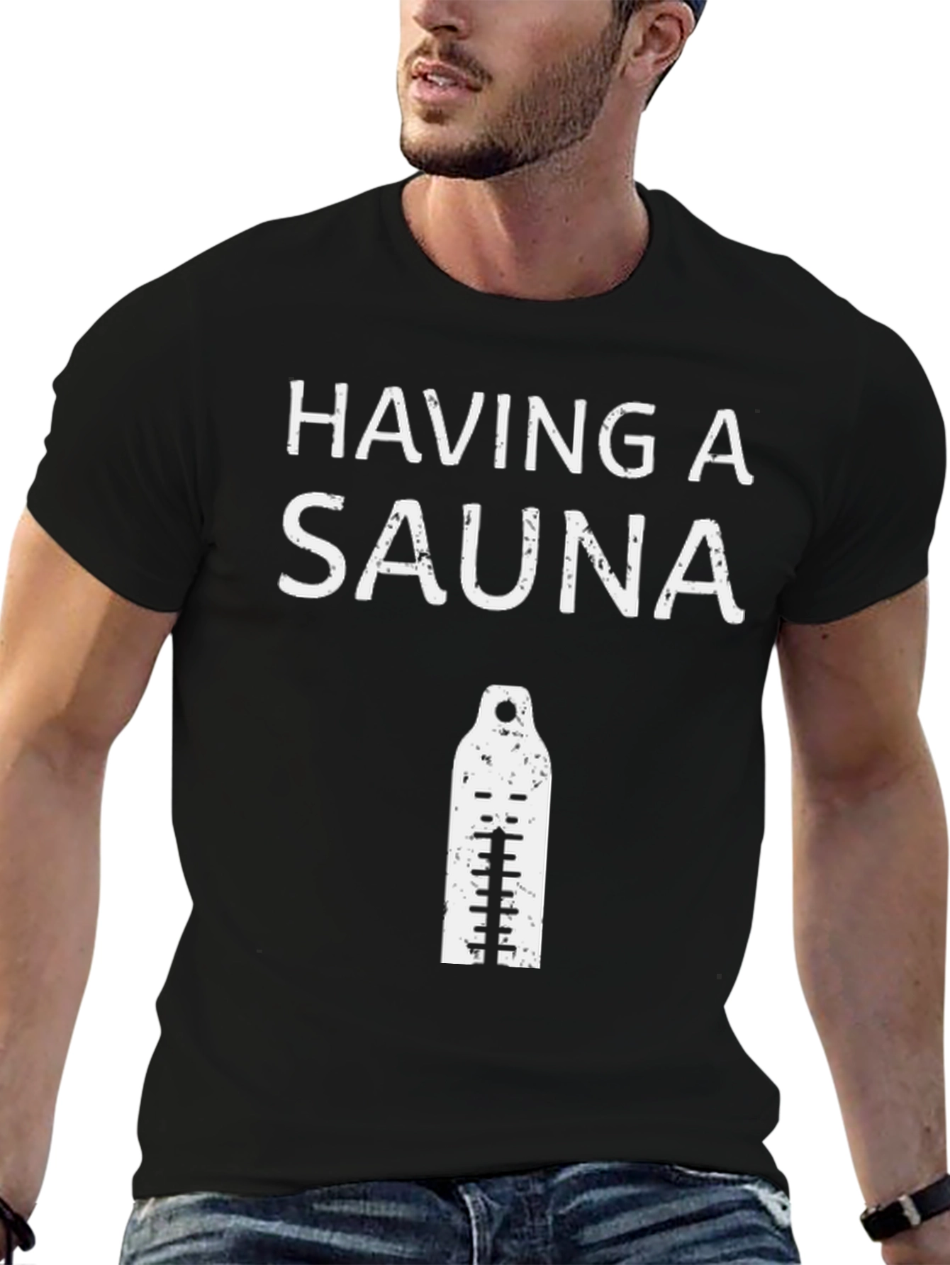 Having A Sauna T-Shirt Funny Design