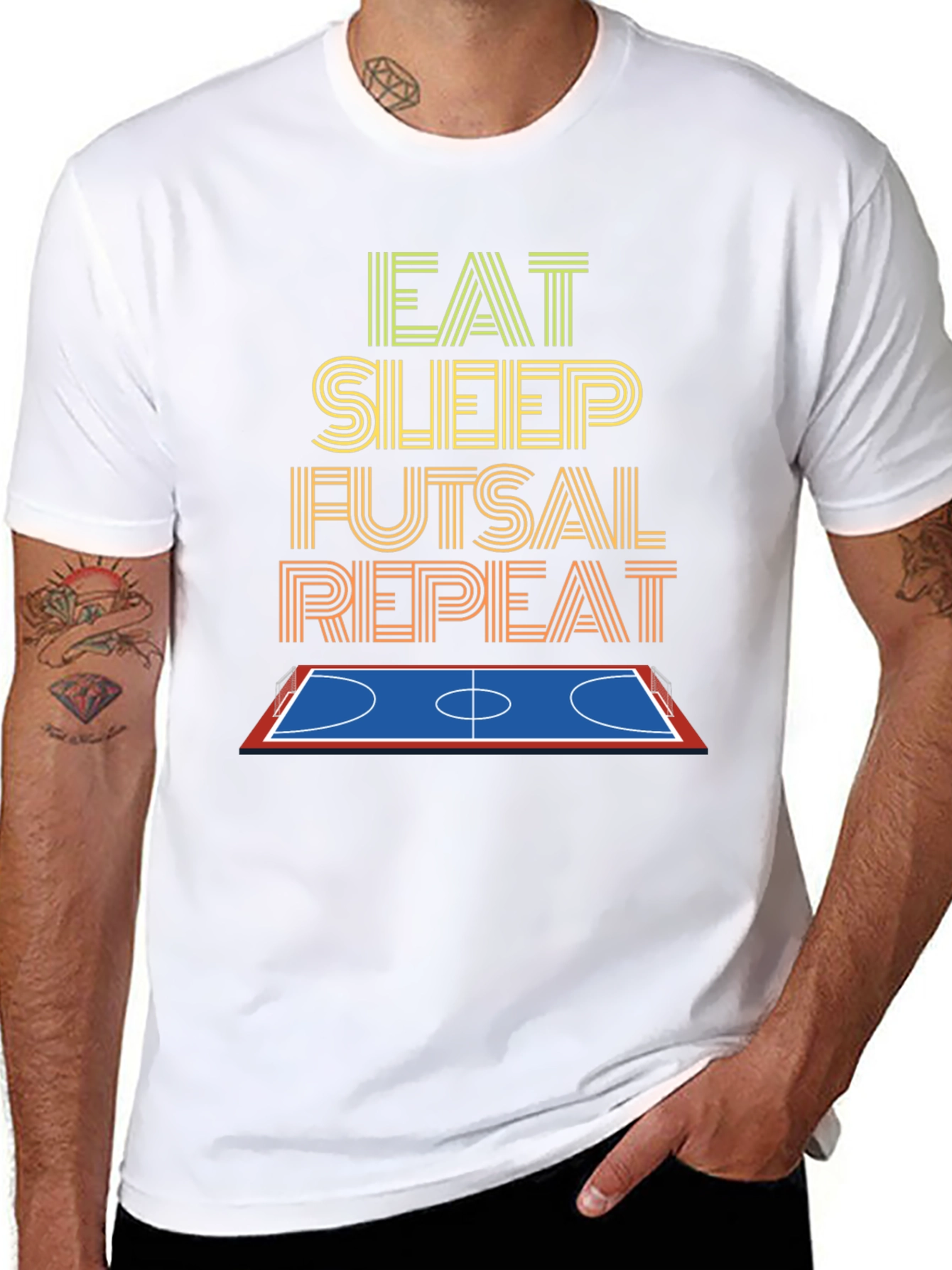 Eat Sleep Futsal Repeat T-Shirt