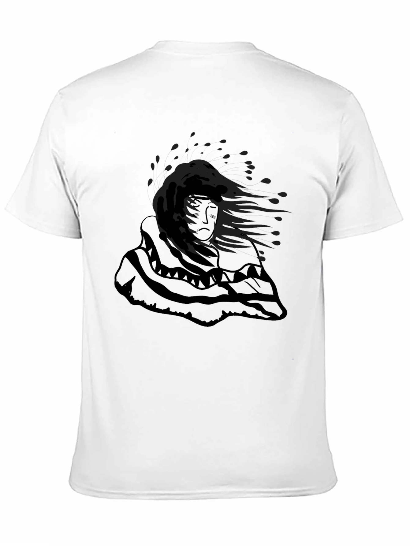 Graphic Print Black T-Shirt