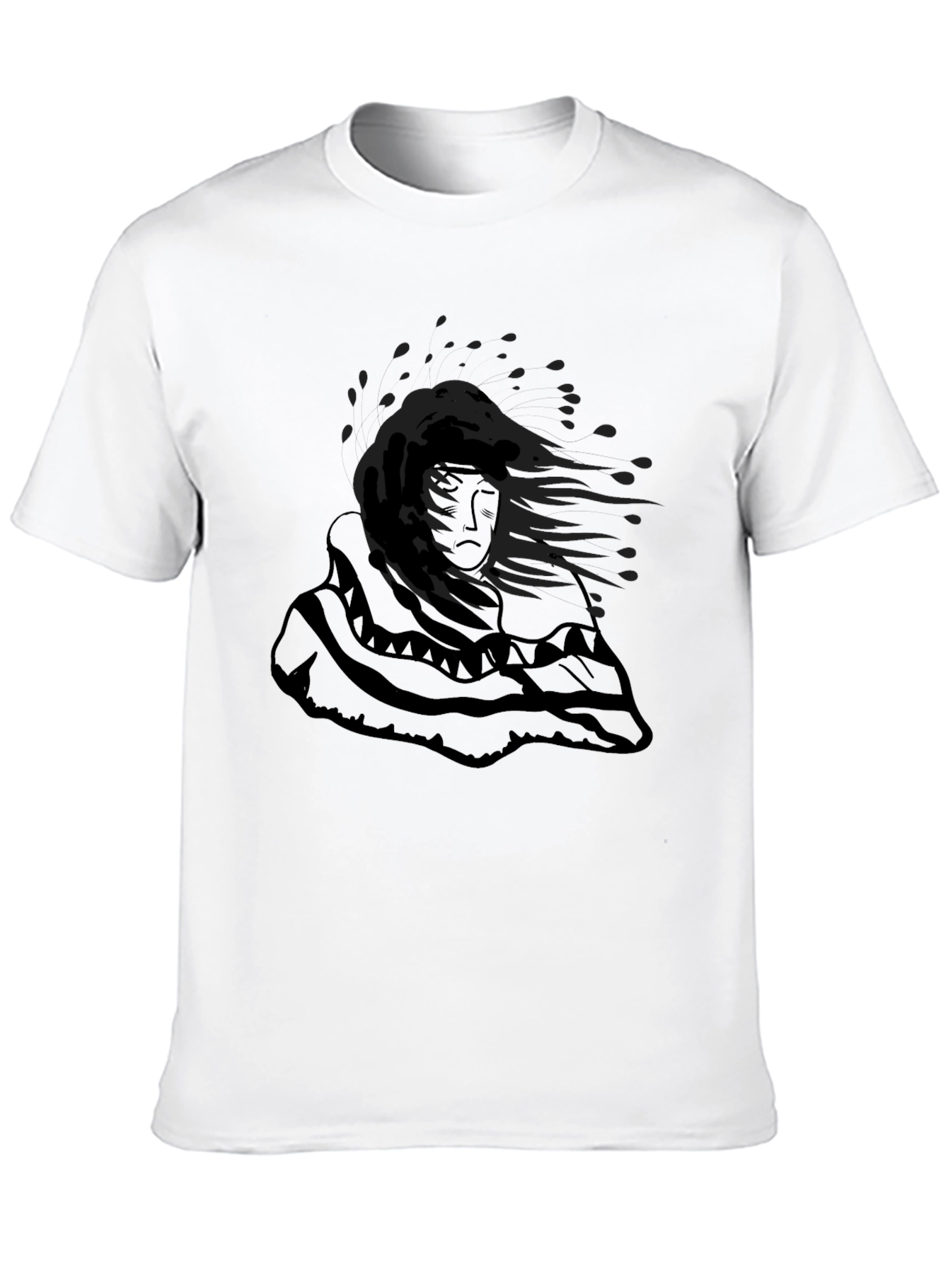 Graphic Print Black T-Shirt