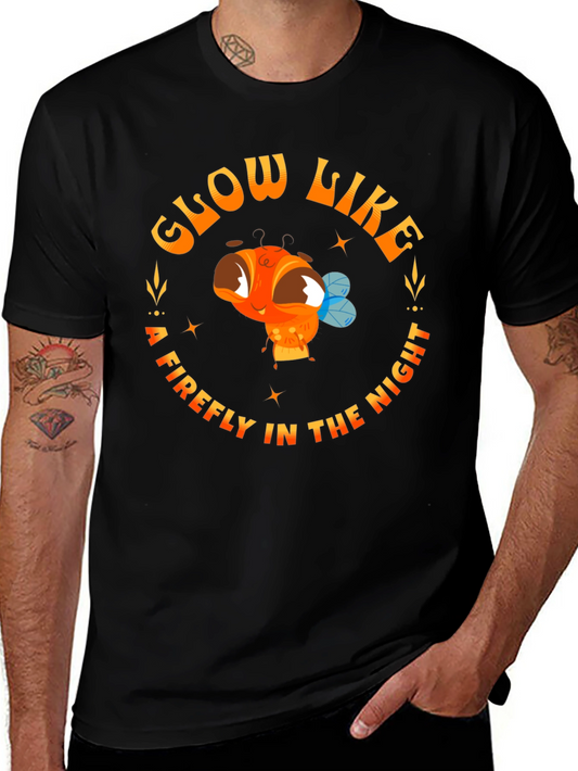 Glow Like A Firefly Black Graphic Tee