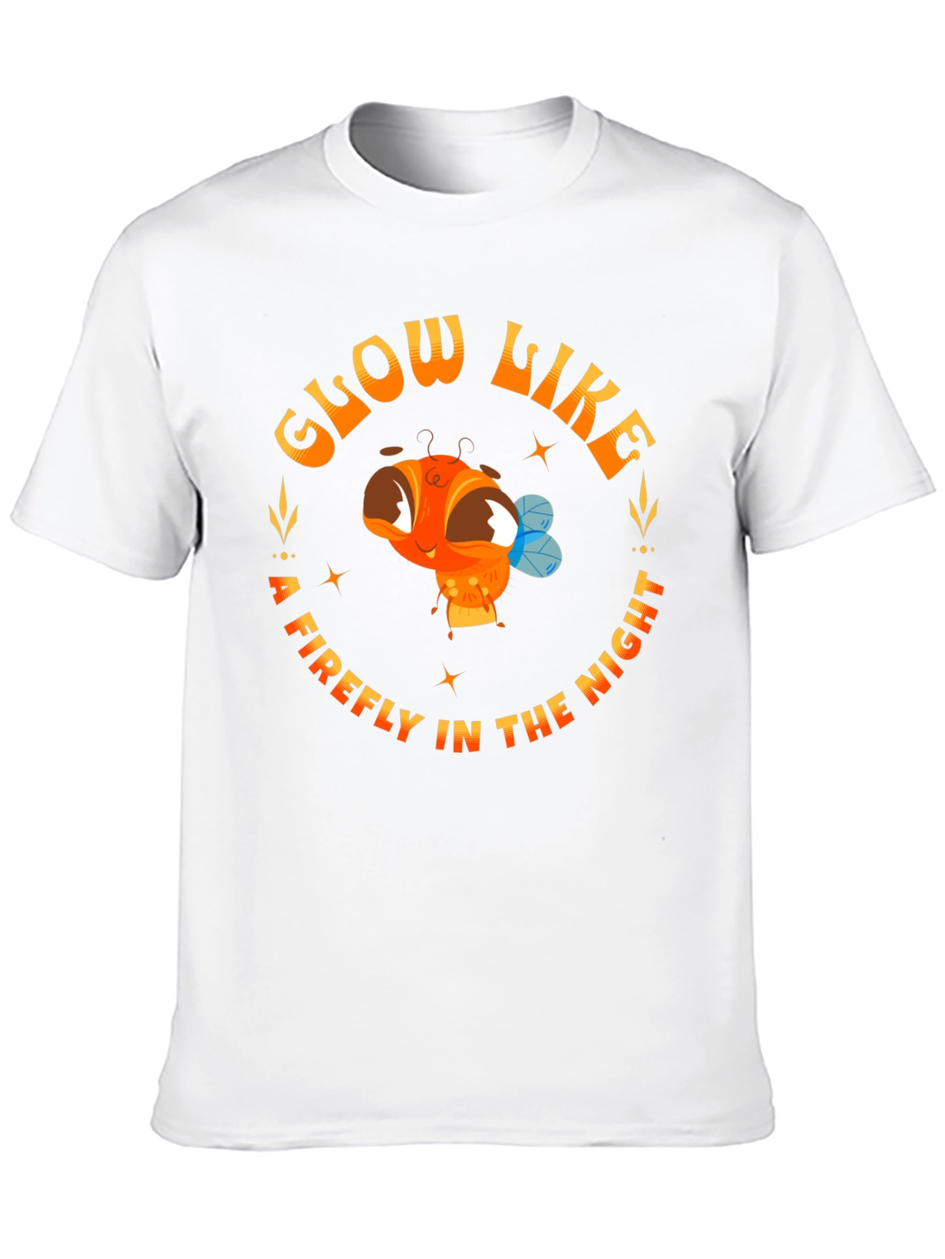 Glow Like A Firefly Black Graphic Tee