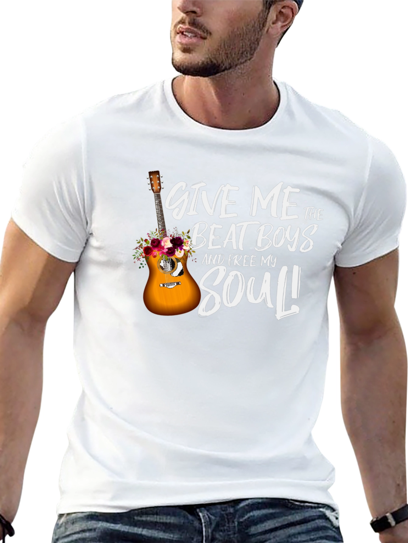 Give Me The Beat Boys Guitar Graphic T-Shirt