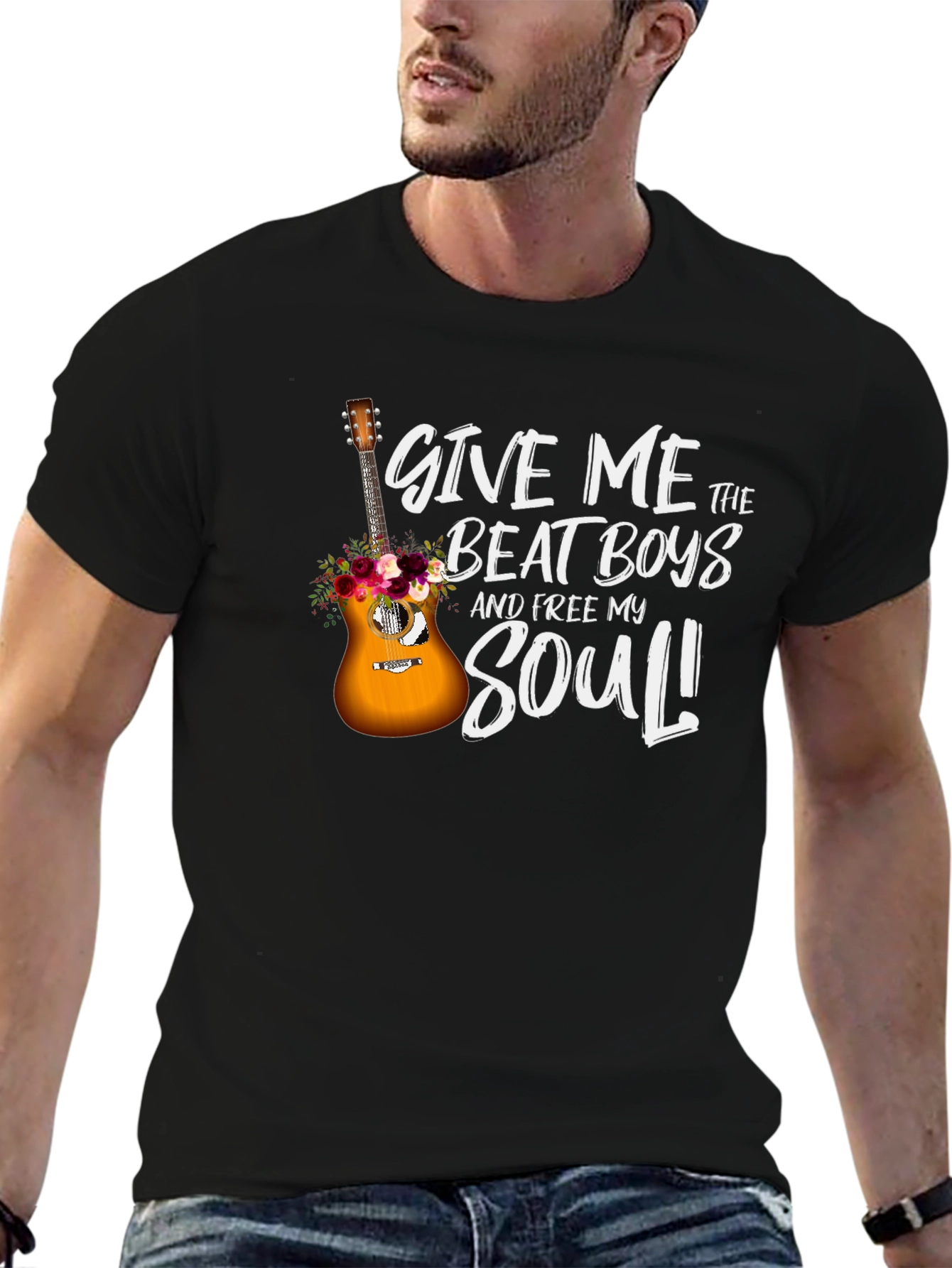 Give Me The Beat Boys Guitar Graphic T-Shirt
