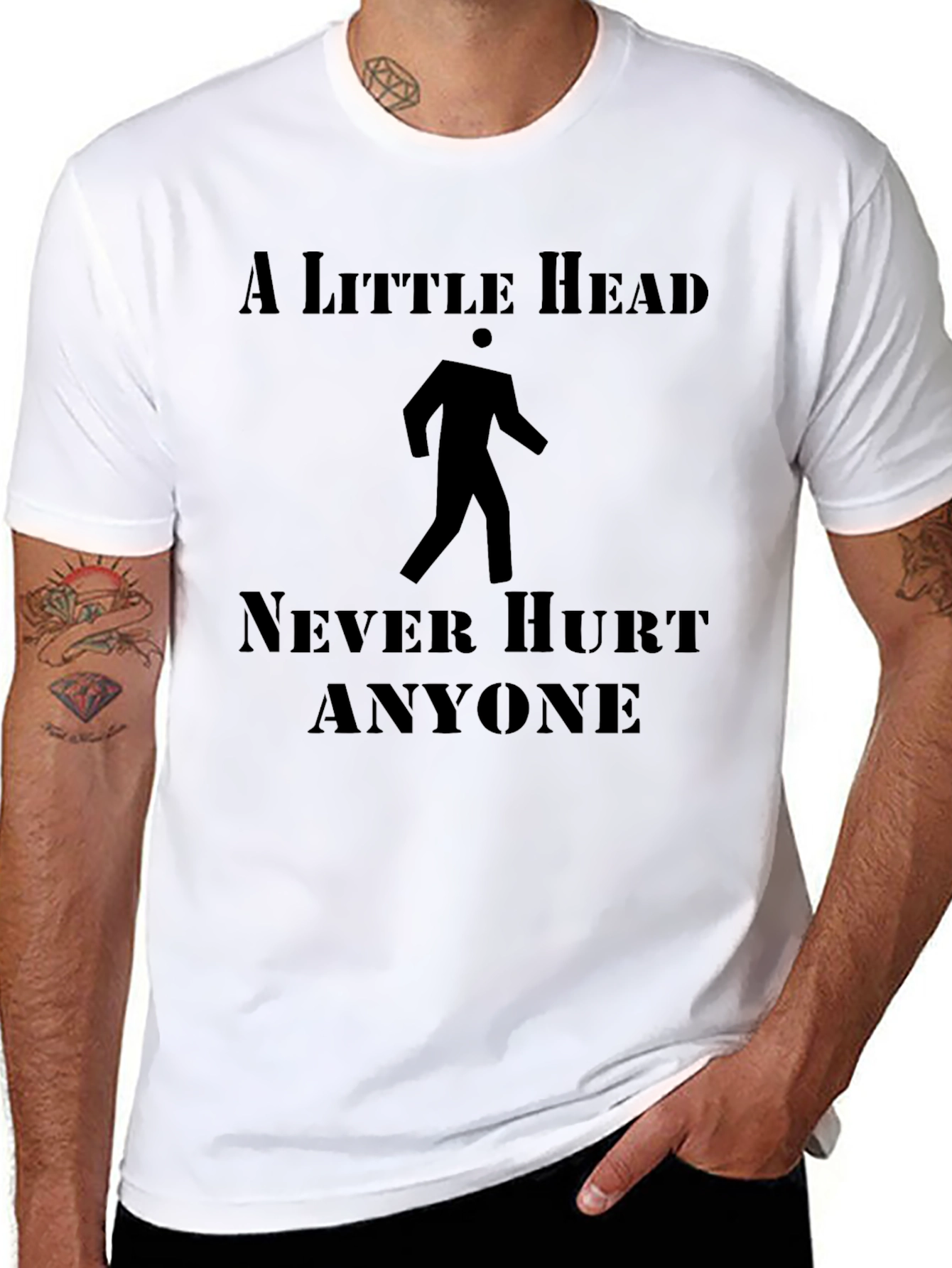 A Little Head Never Hurt Anyone Funny Graphic T-Shirt