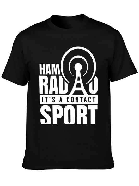 Ham Radio Contact Sport T-Shirt - Black