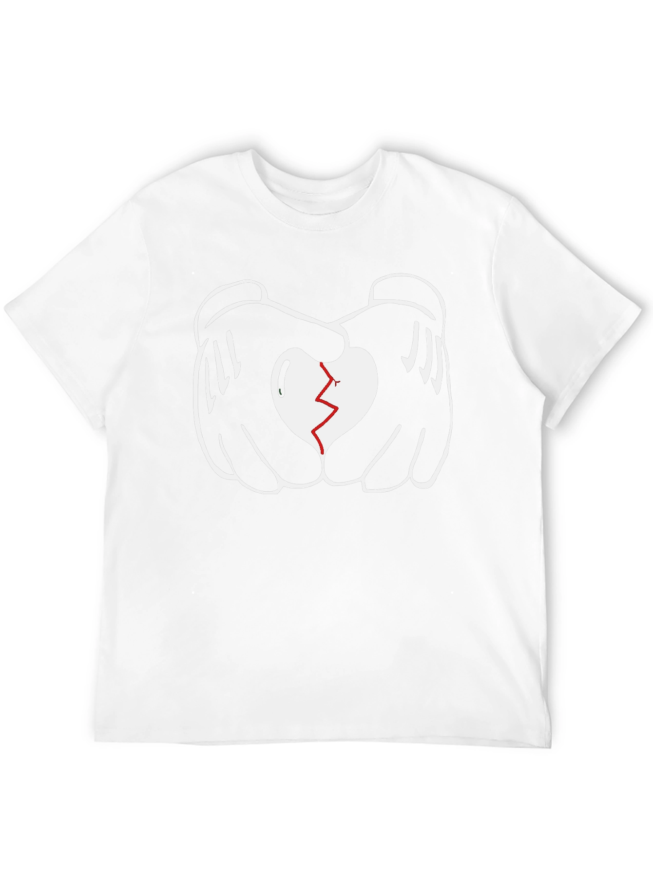 Heart Hands Graphic Tee - Black