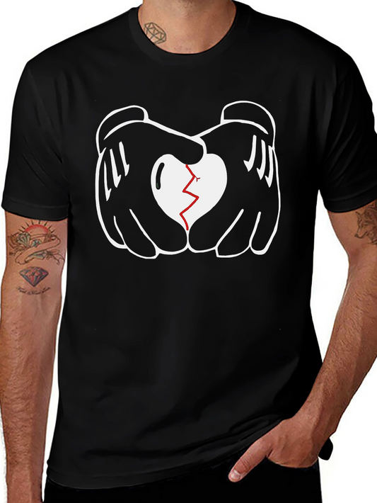 Heart Hands Graphic Tee - Black