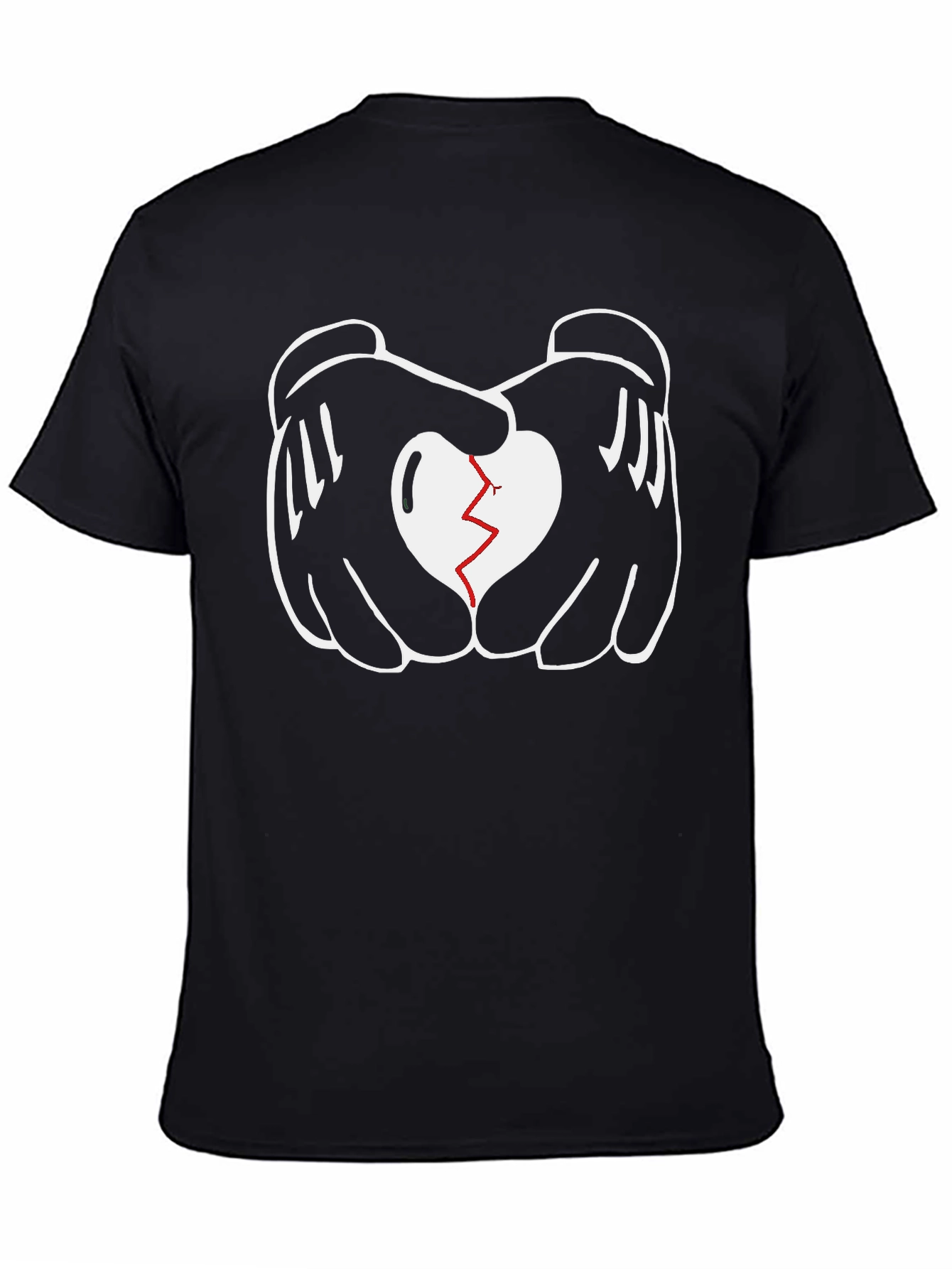 Heart Hands Graphic Tee - Black