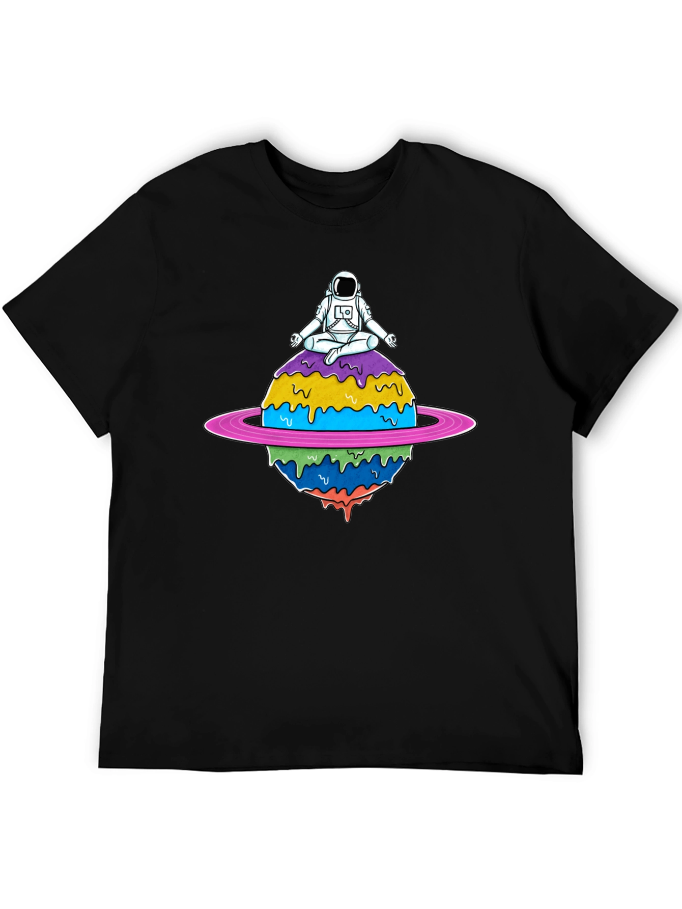 Astronaut Meditating on Planet T-Shirt