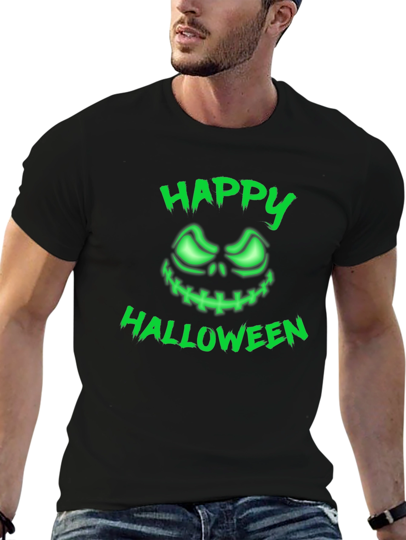 Happy Halloween Glowing Pumpkin T-Shirt