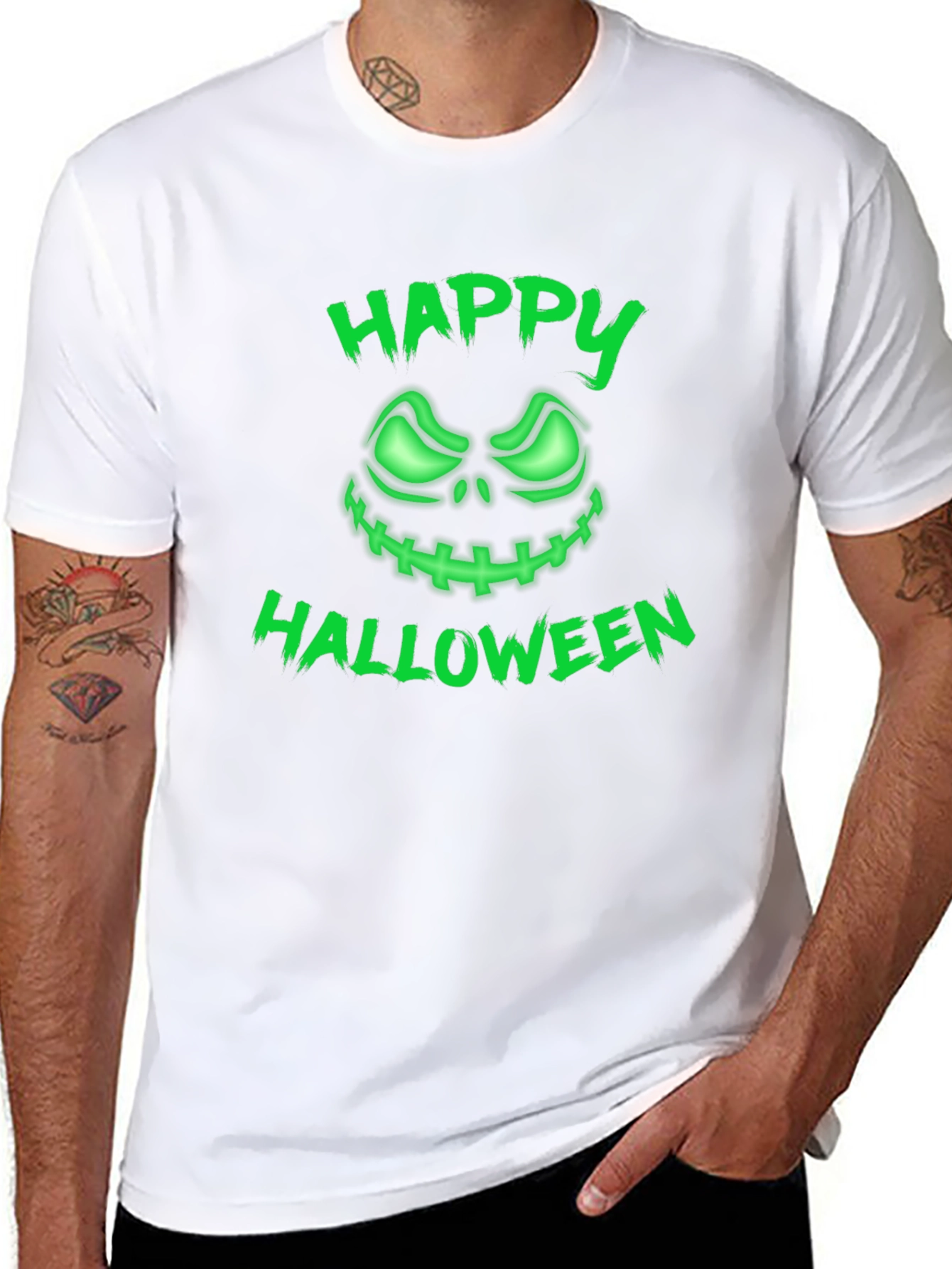 Happy Halloween Glowing Pumpkin T-Shirt