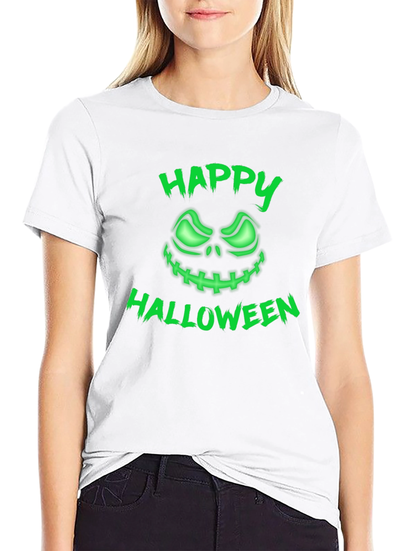 Happy Halloween Glowing Pumpkin T-Shirt