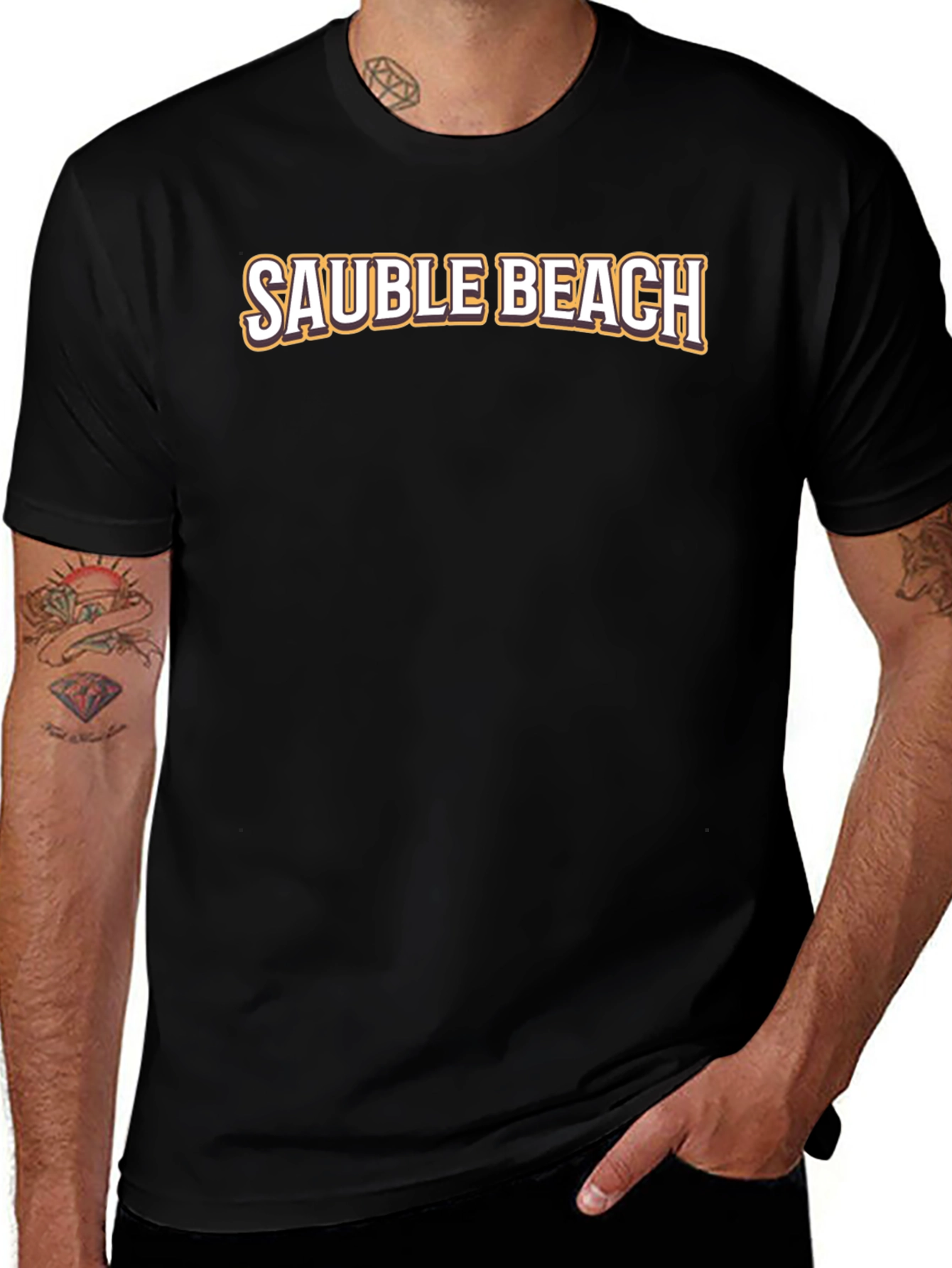Sauble Beach Graphic Tee - Solid Black