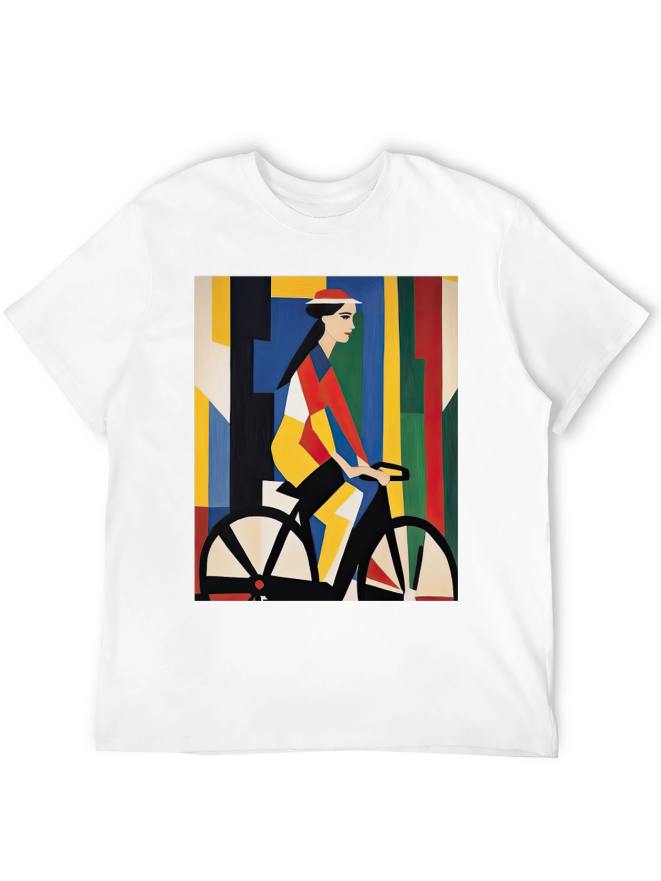 Abstract Bicycle Art Black T-Shirt