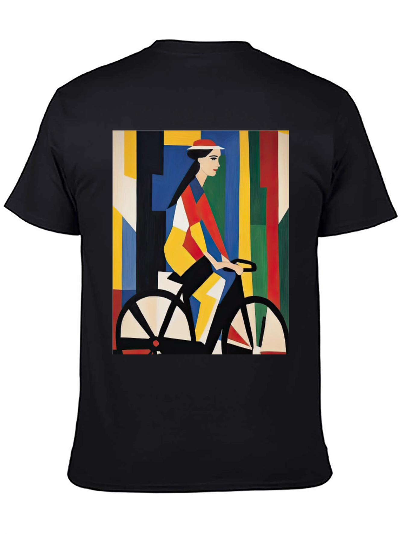 Abstract Bicycle Art Black T-Shirt