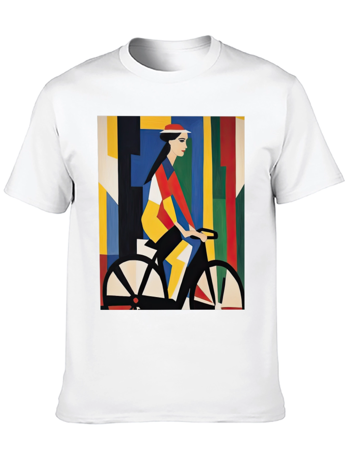 Abstract Bicycle Art Black T-Shirt