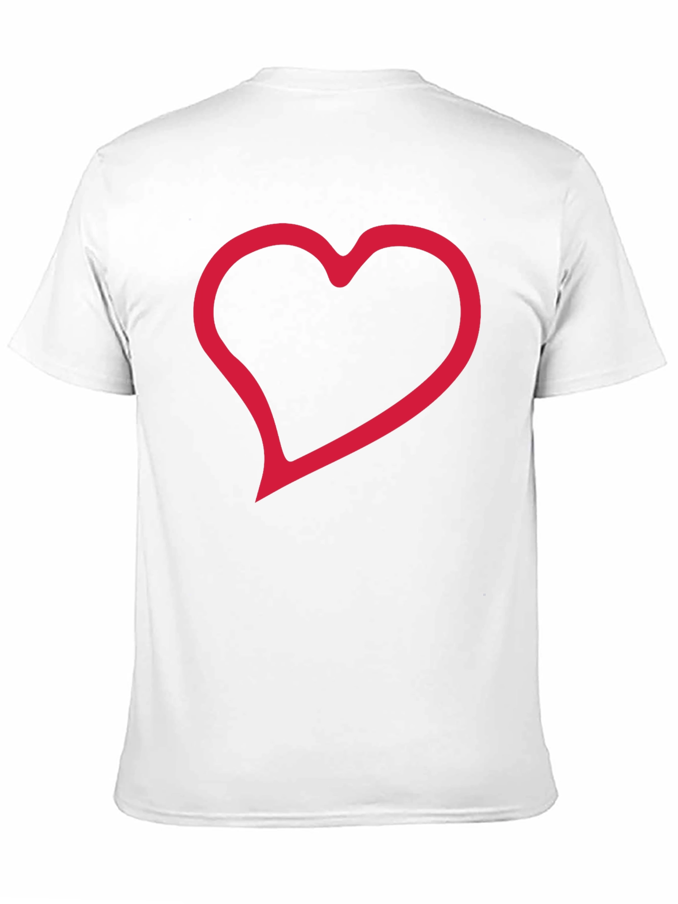 Heart Graphic Black Tee - Casual Comfort