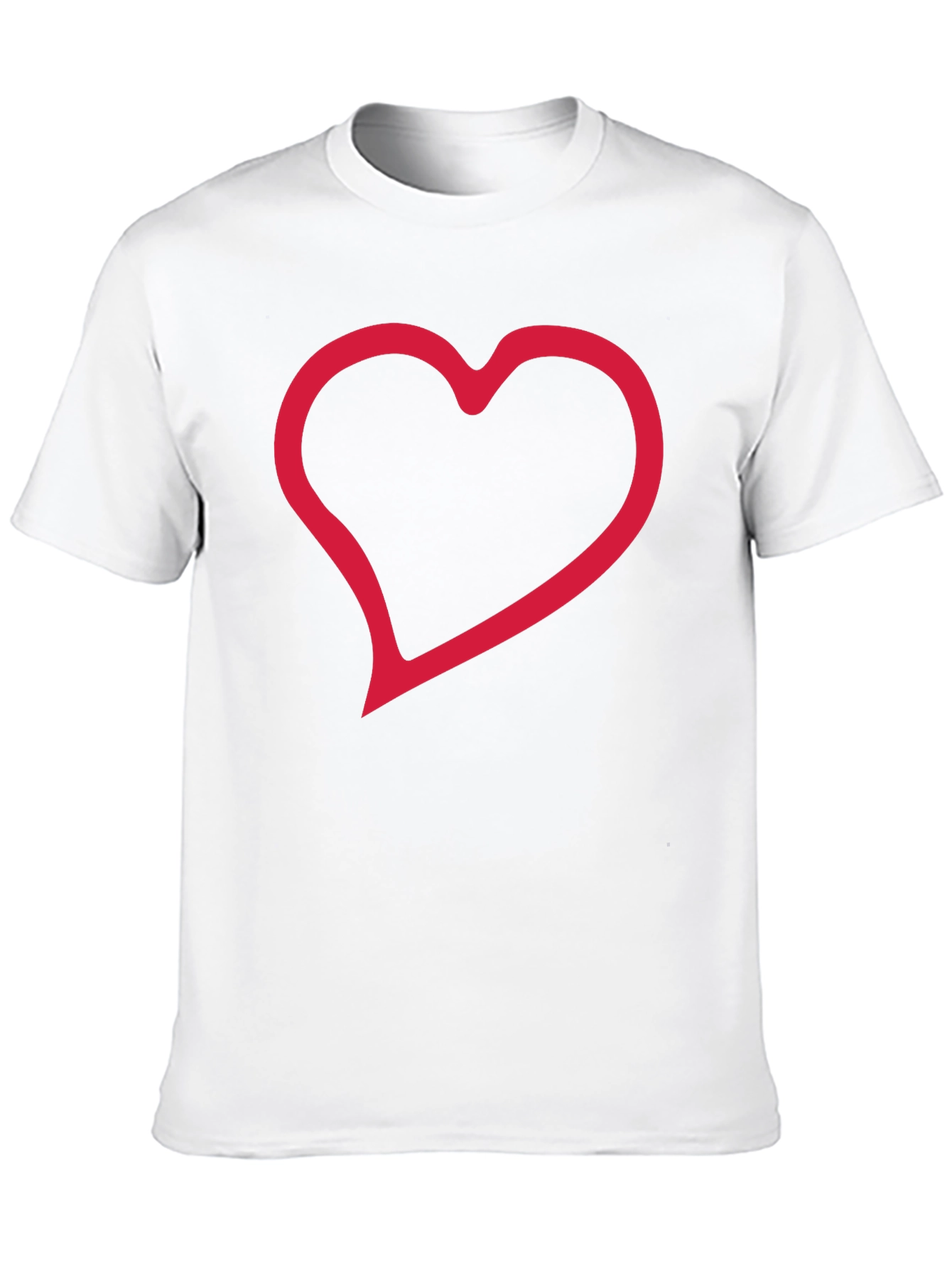Heart Graphic Black Tee - Casual Comfort