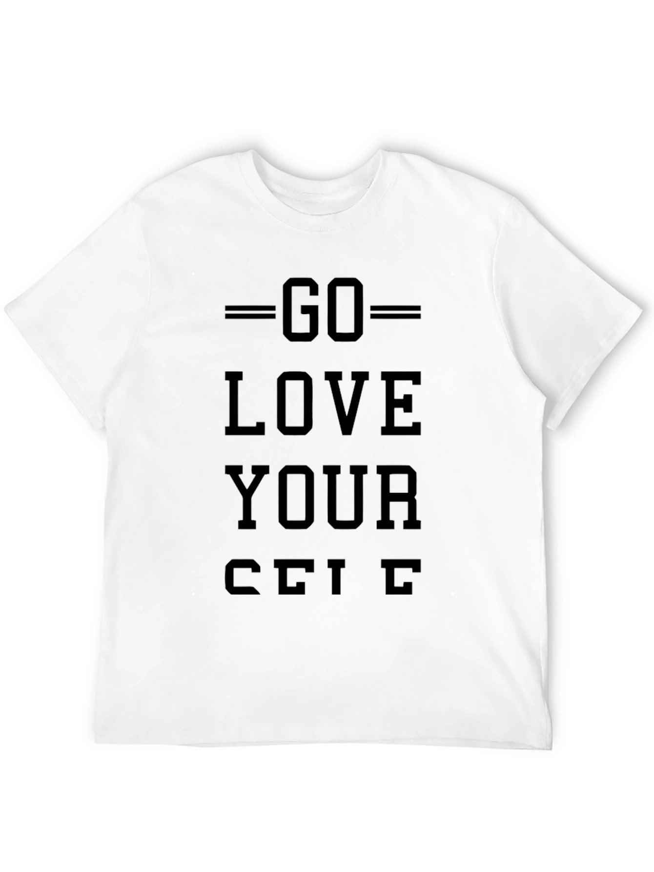 Go Love Yourself Black Graphic Tee