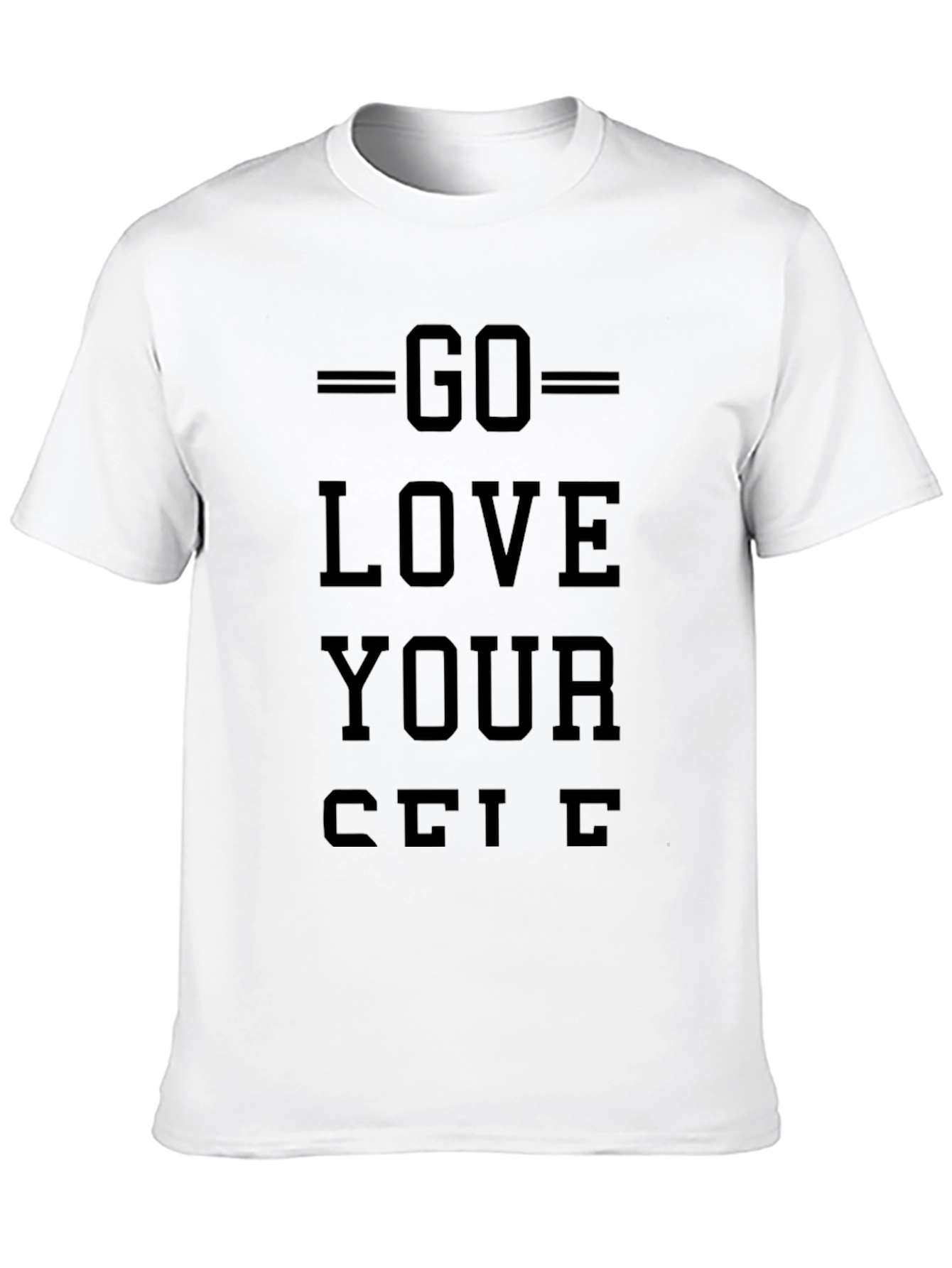 Go Love Yourself Black Graphic Tee