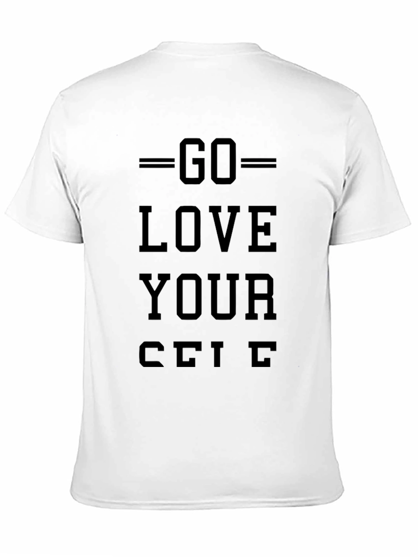 Go Love Yourself Black Graphic Tee