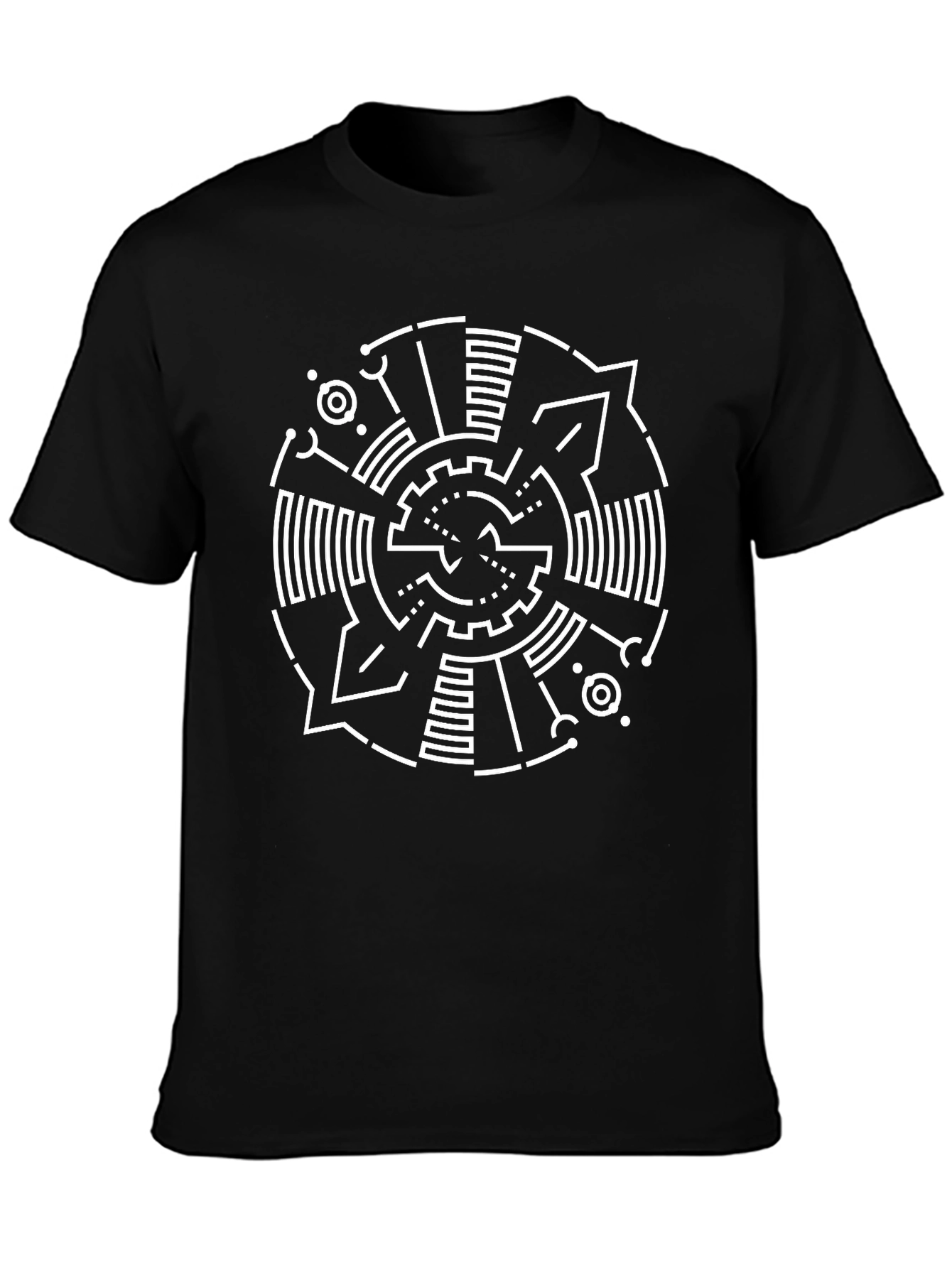 Abstract Geometric Graphic Print T-Shirt