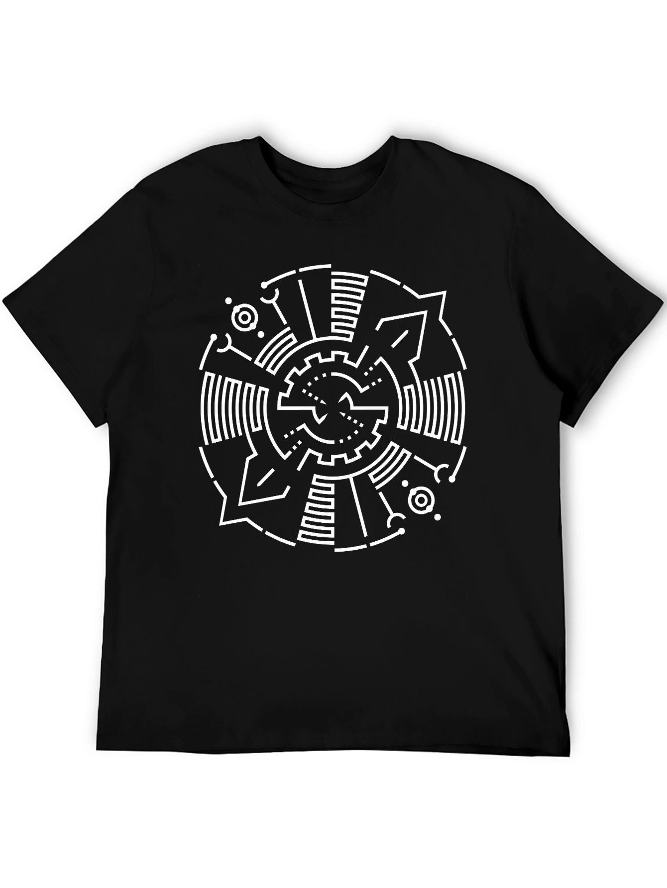 Abstract Geometric Graphic Print T-Shirt