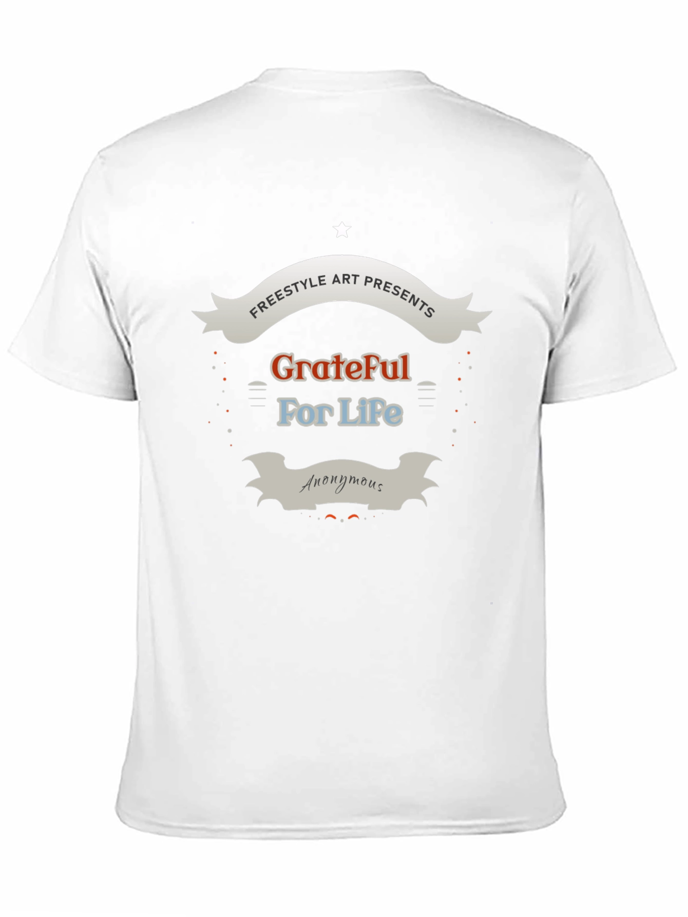 Grateful For Life Black Graphic Tee