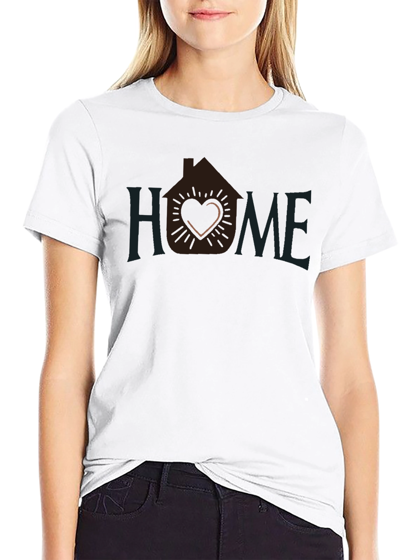 Heart Home Graphic Tee - Stylish Comfort