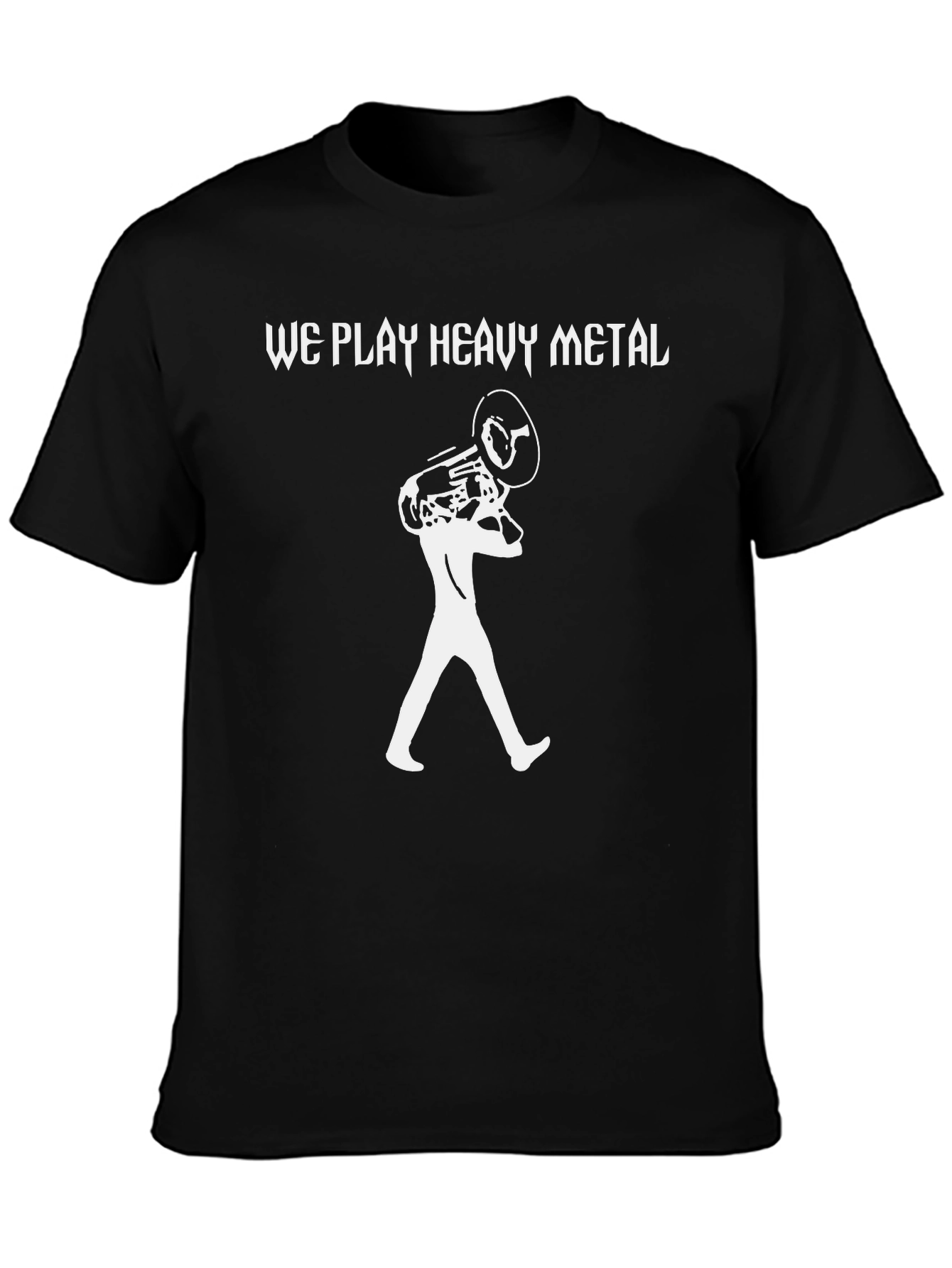 Heavy Metal Tuba Player Graphic Tee